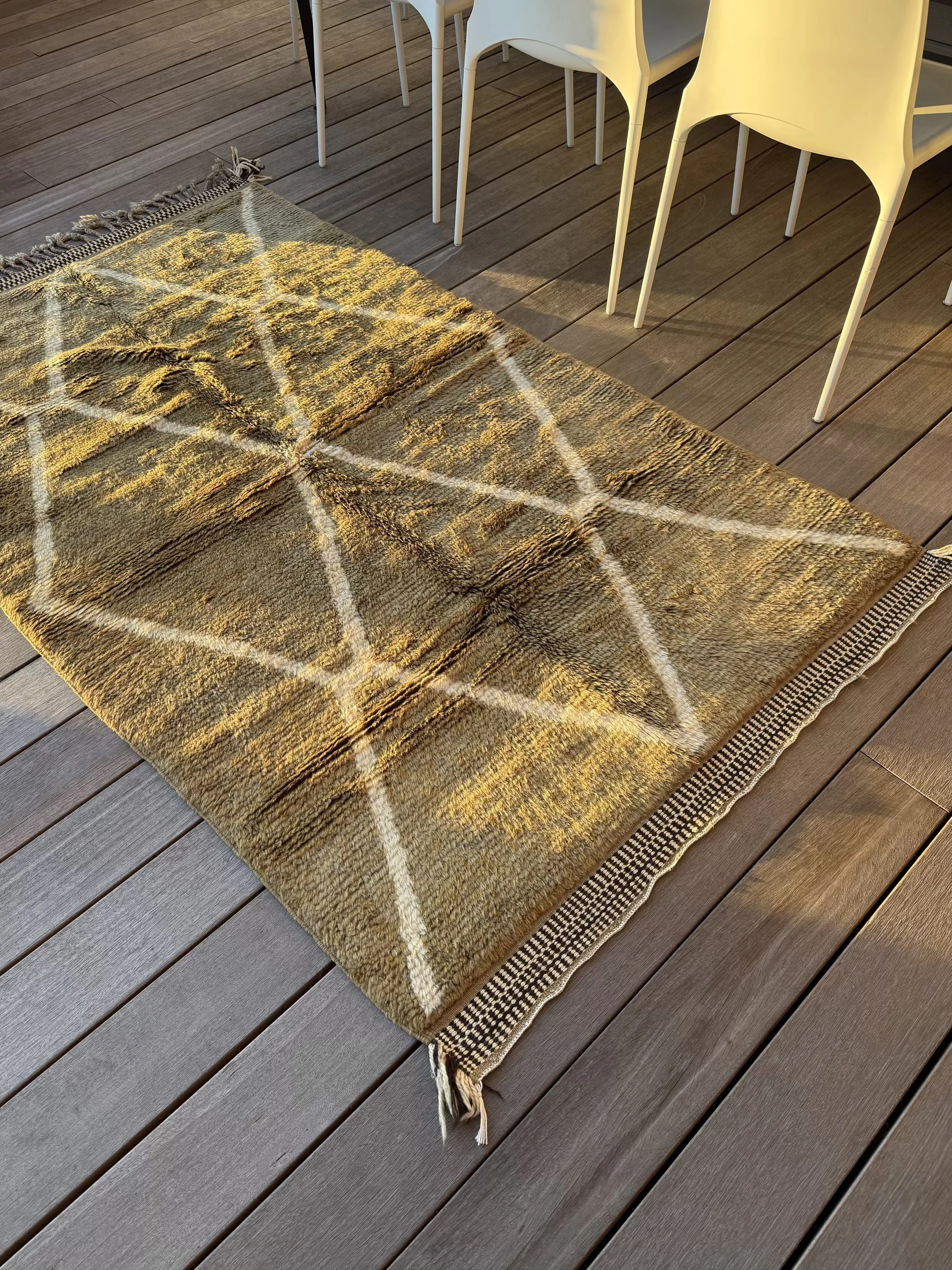 High Atlas Olive Moroccan Rug