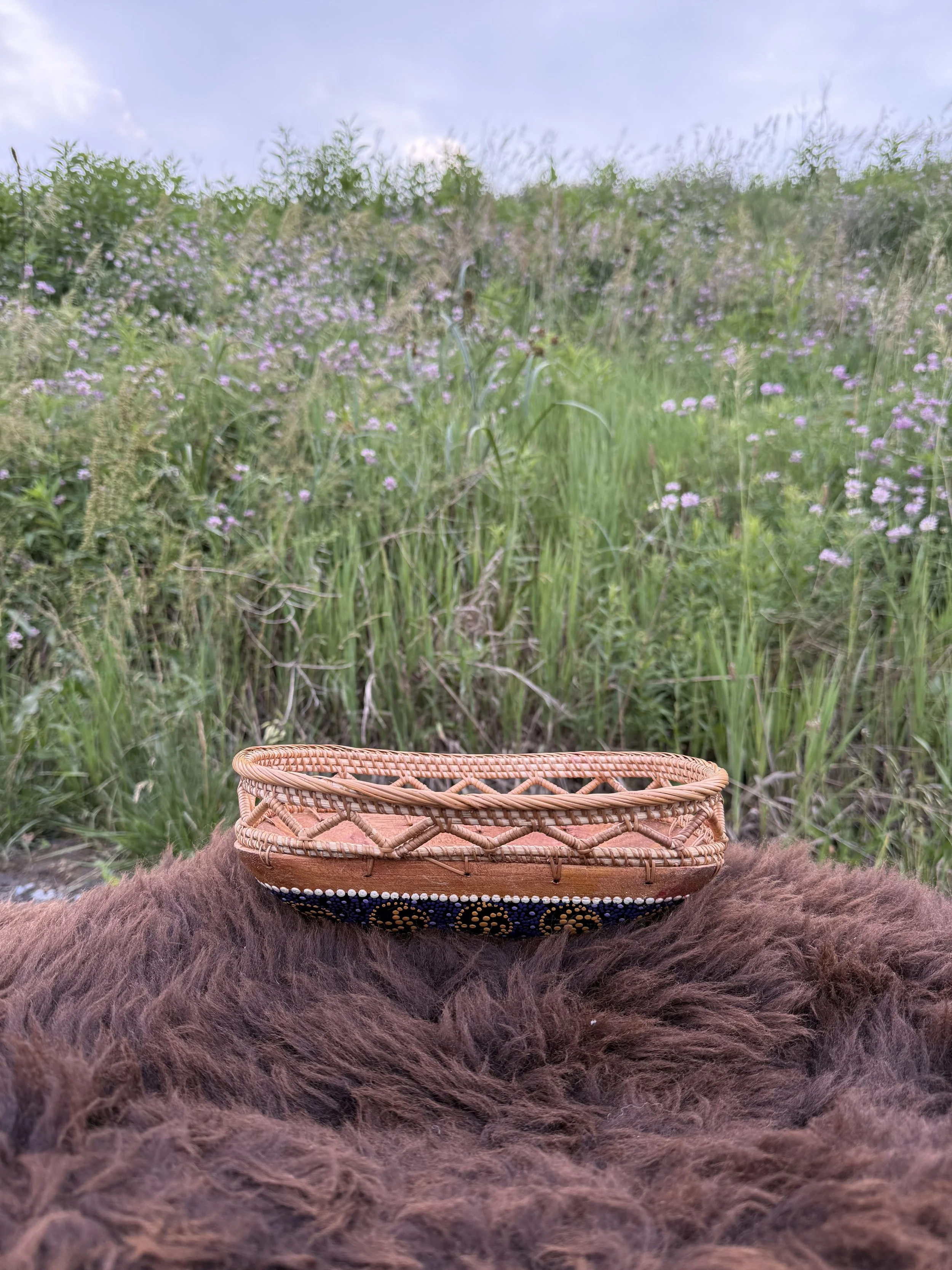 Aboriginal Australian Art Basket 1.jpg
