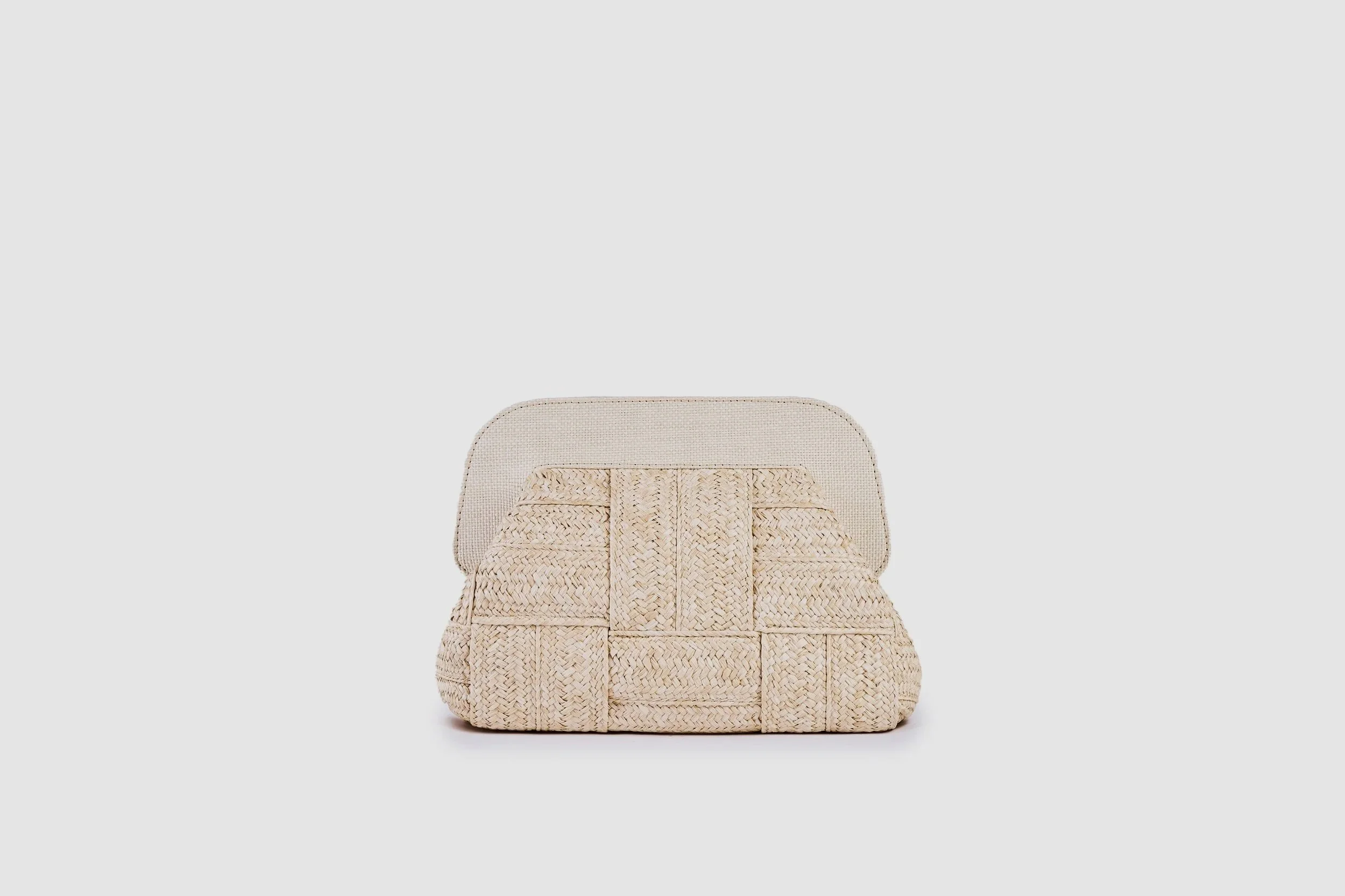 Small Hand Woven Bag, White/Natural, by ViaMailBag