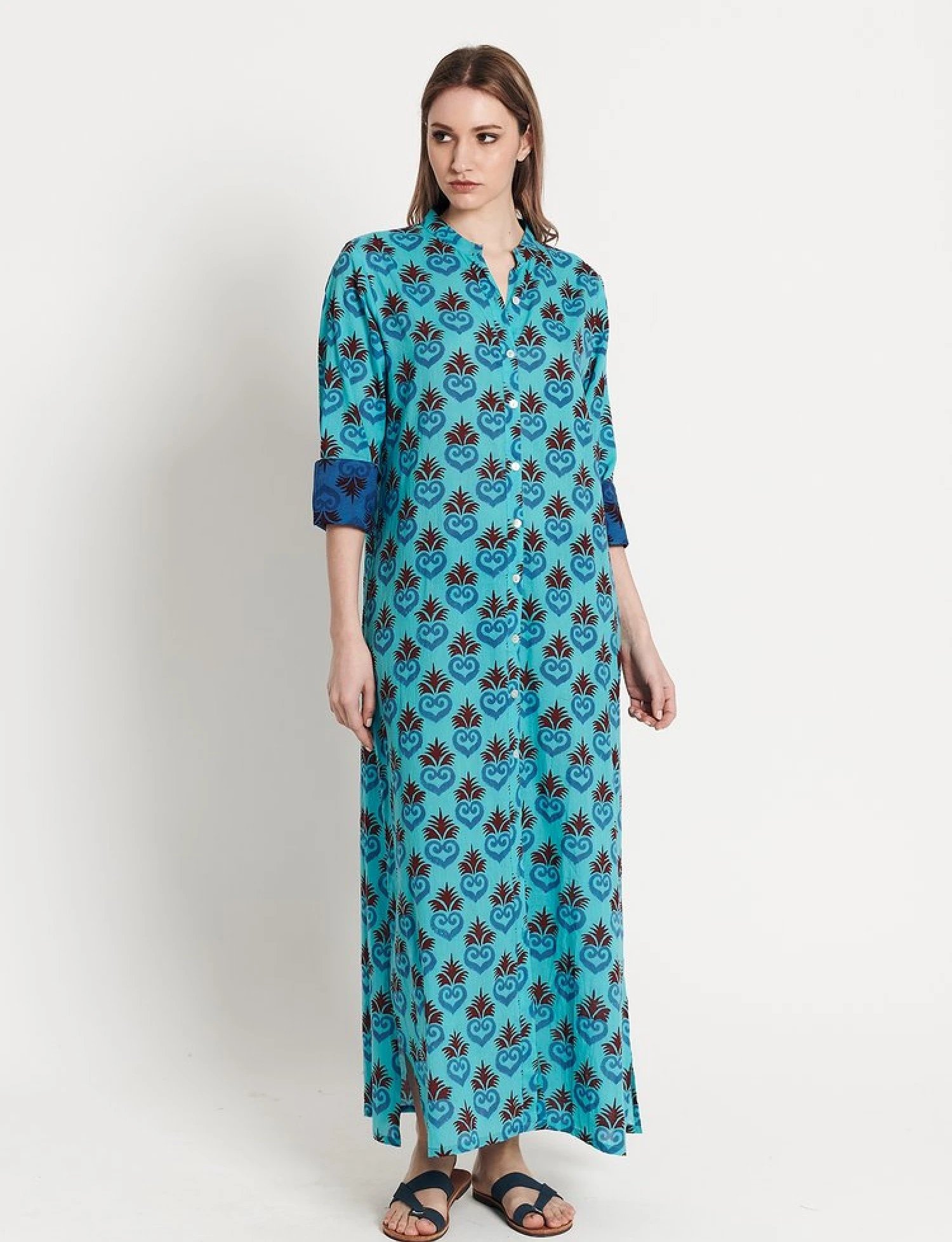 Turquoise Long Tunic, by Kashish Athens