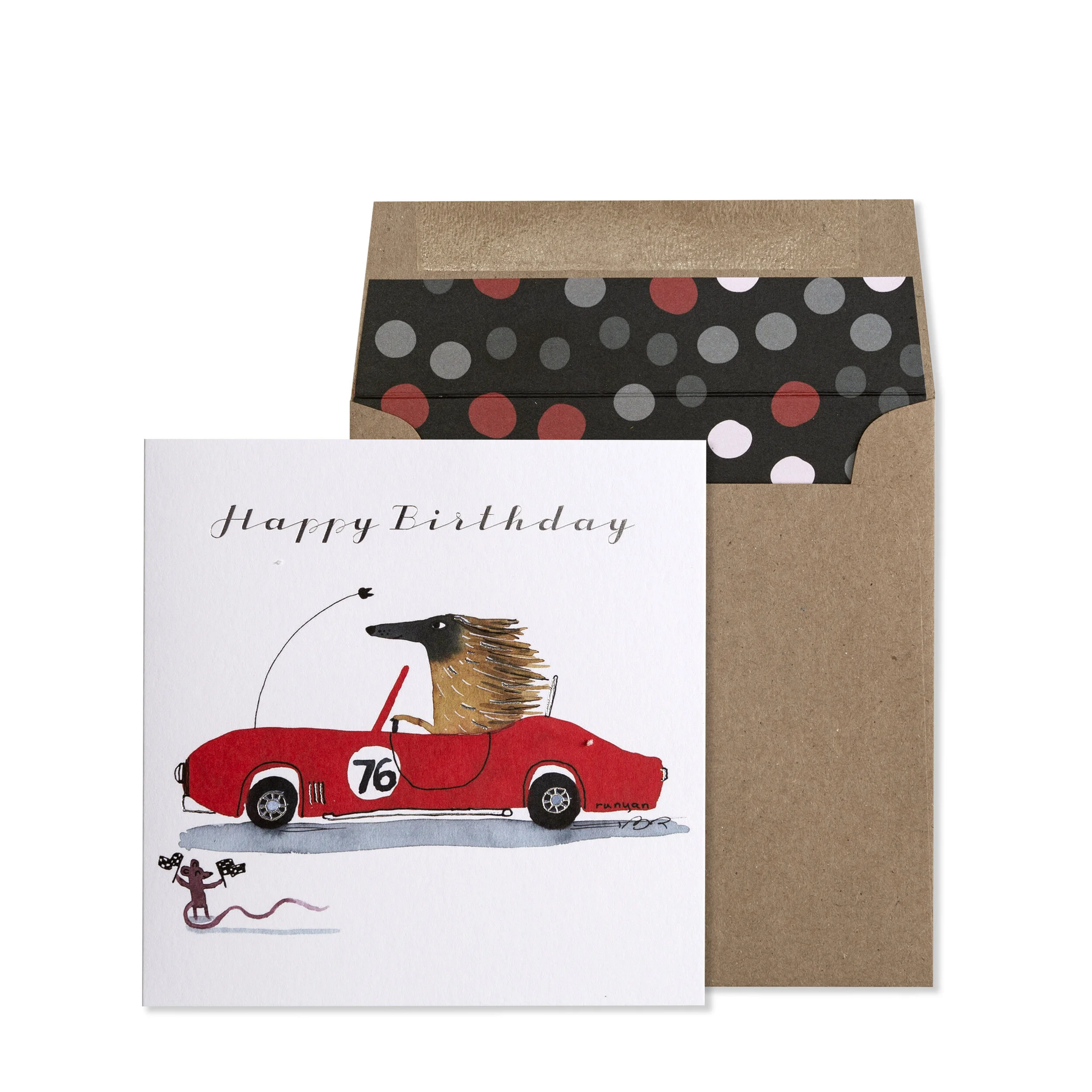 Race Car Birthday Card Larkwood Studio