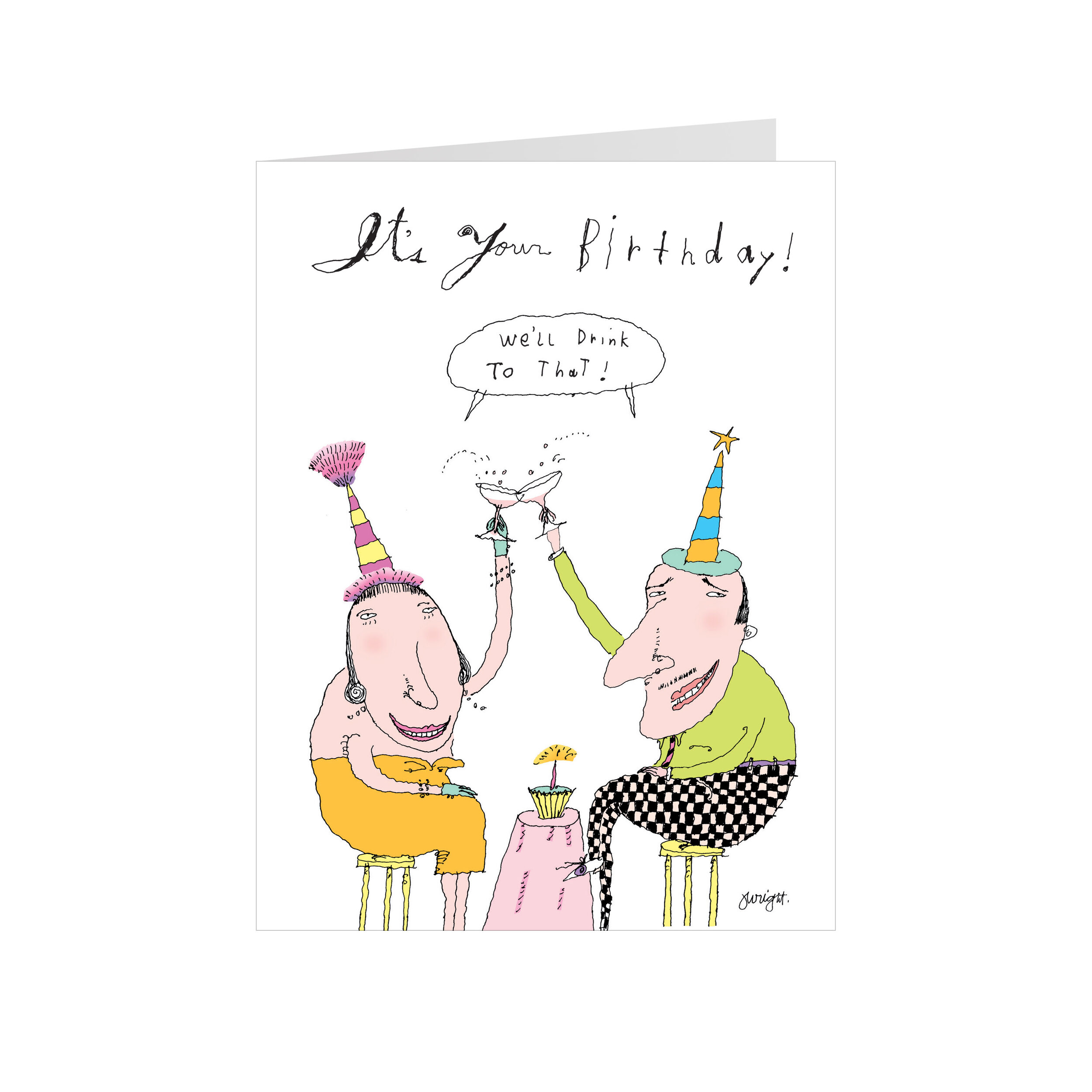 It's Your Birthday Couple Birthday Card — Larkwood Studio Buy Stationery and Greeting Cards