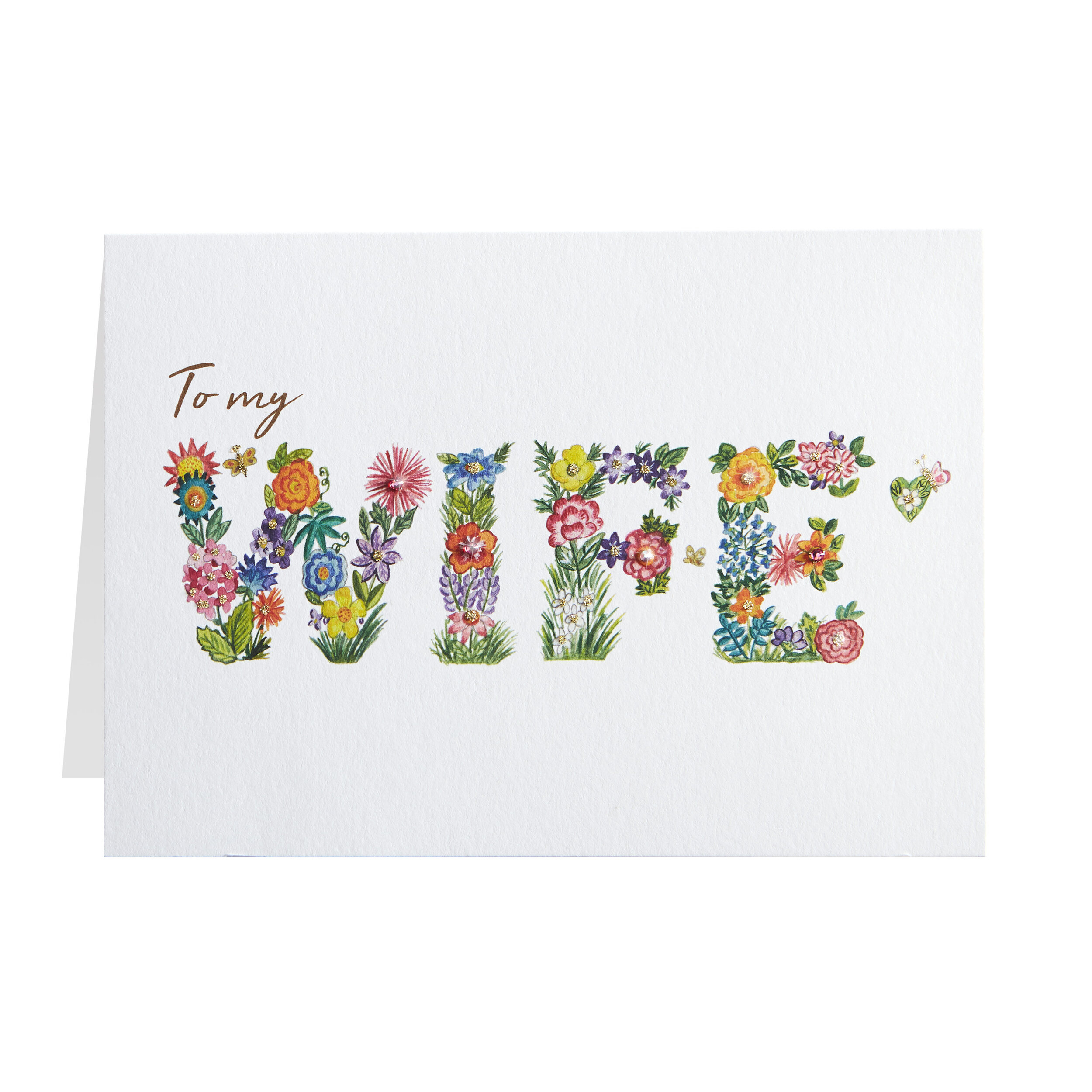 Buy Flower Wife Birthday Card — Larkwood Studio Buy Stationery and