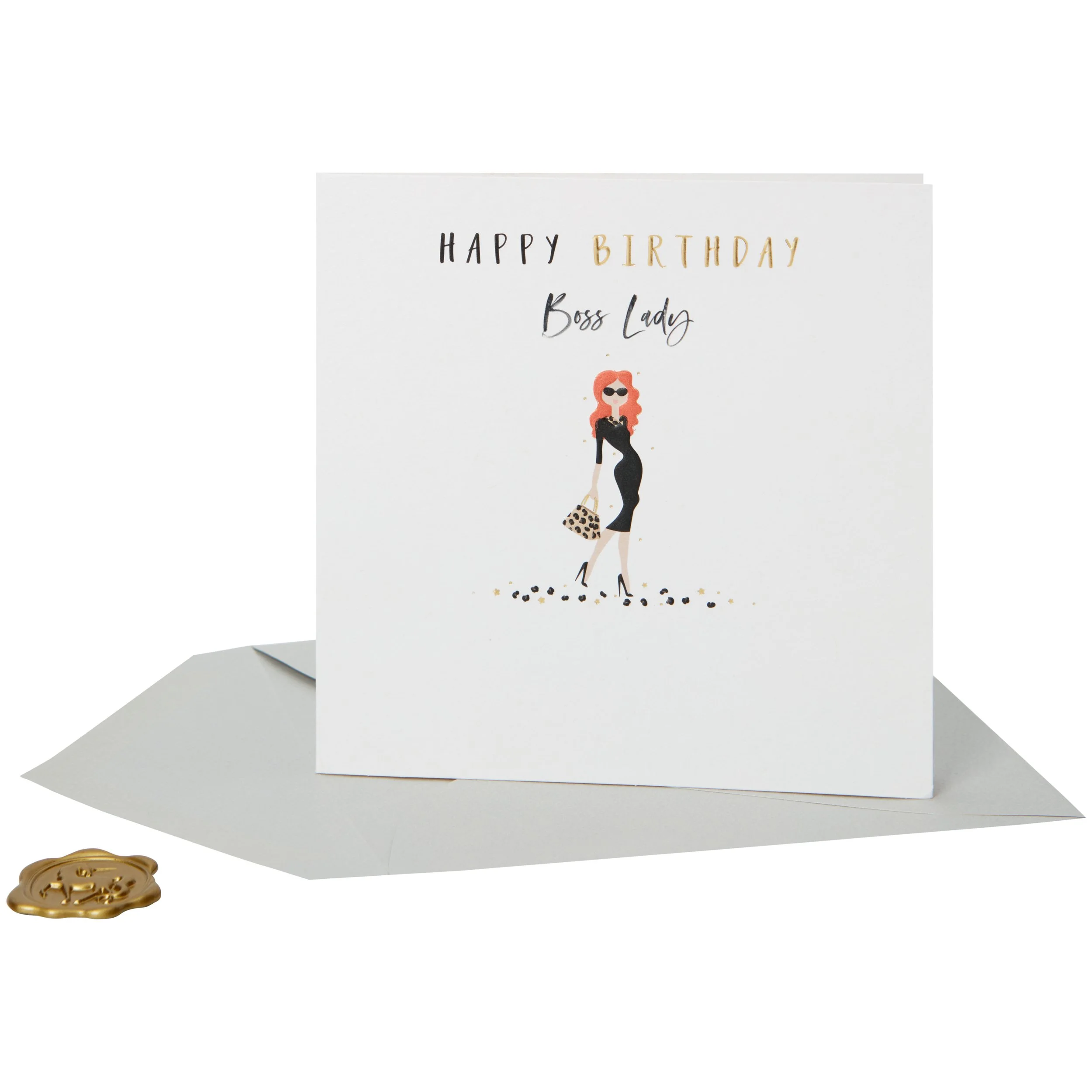 Boss Lady Birthday Card — Larkwood Studio Buy Stationery and Greeting