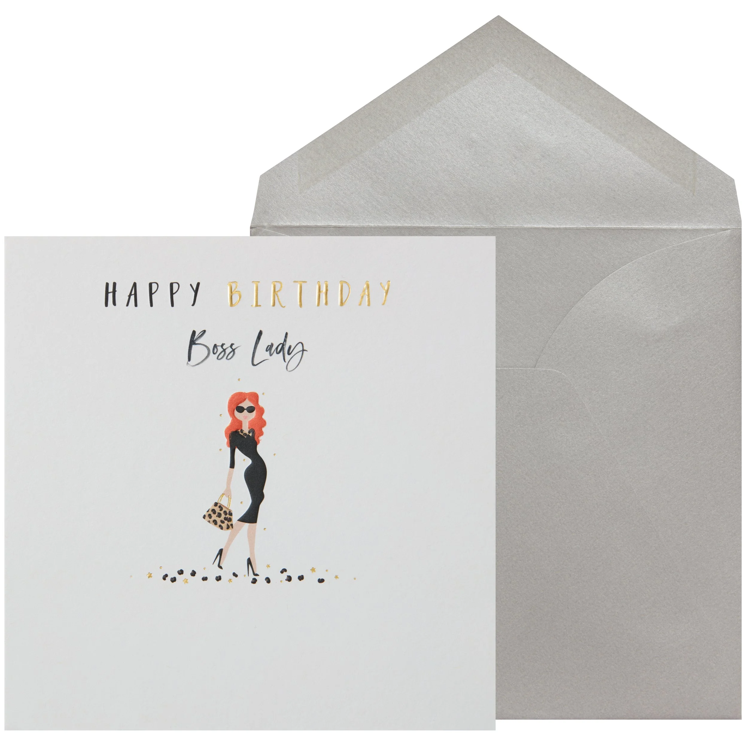 Boss Lady Birthday Card — Larkwood Studio Buy Stationery and Greeting