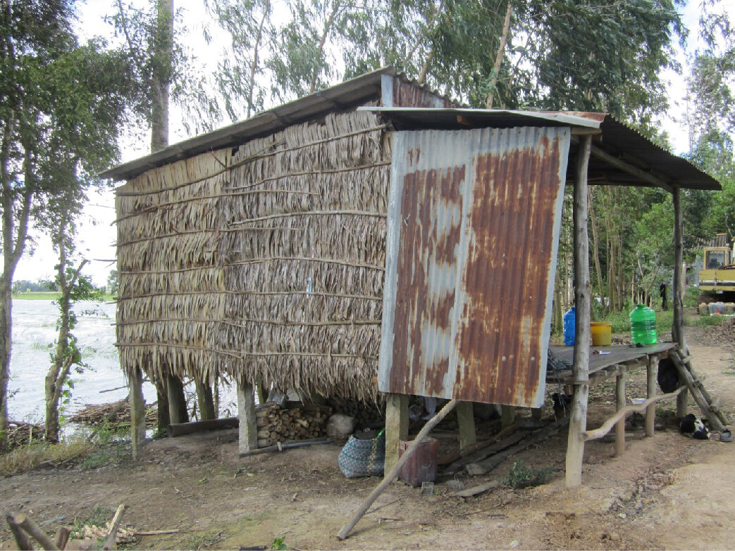  House located in An Giang Province, prior to being moved to rice field behind current site for amphibious retrofitting 