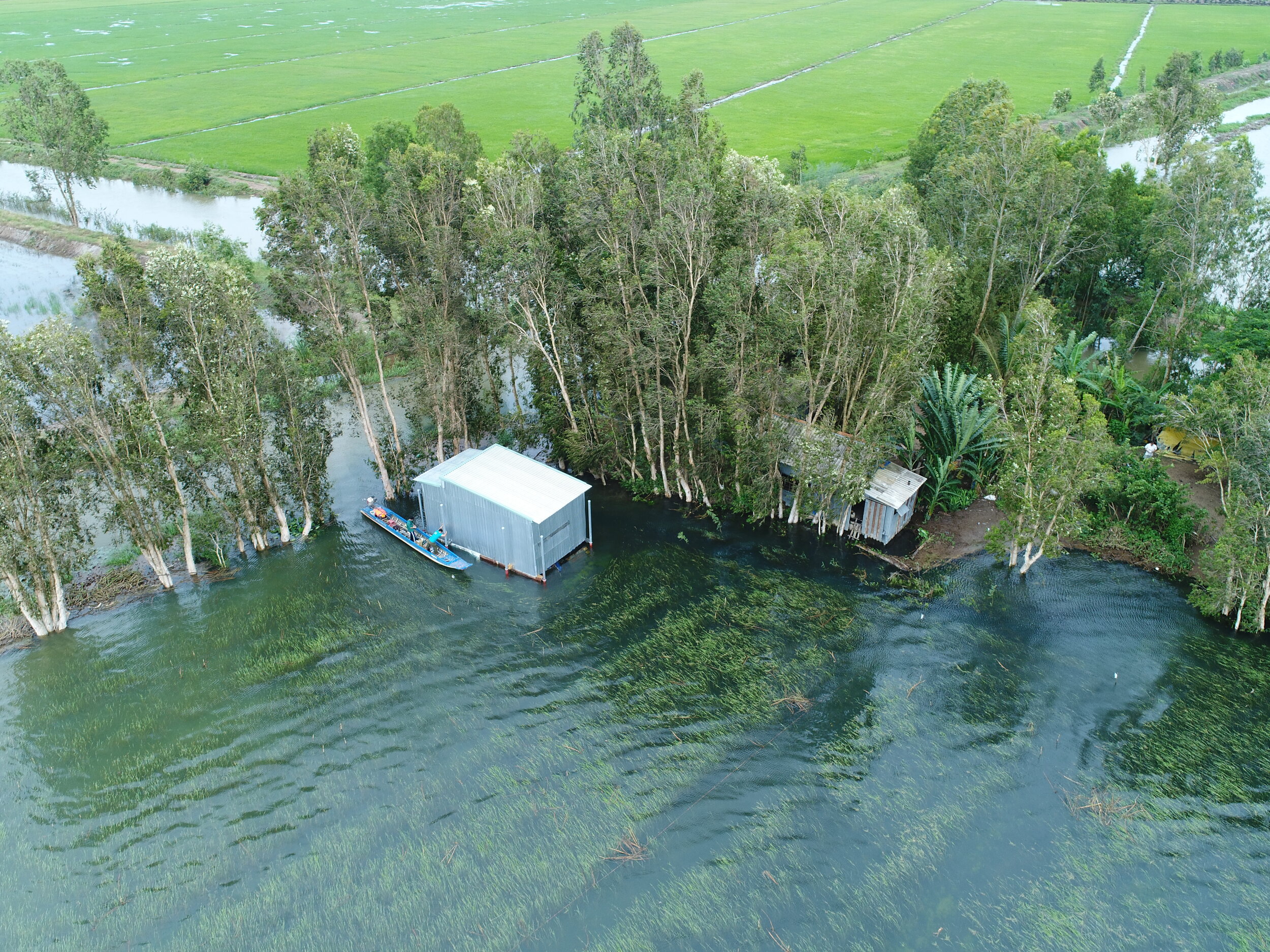  Nao’s house retrofitted and floating during 2018 seasonal monsoon flooding 