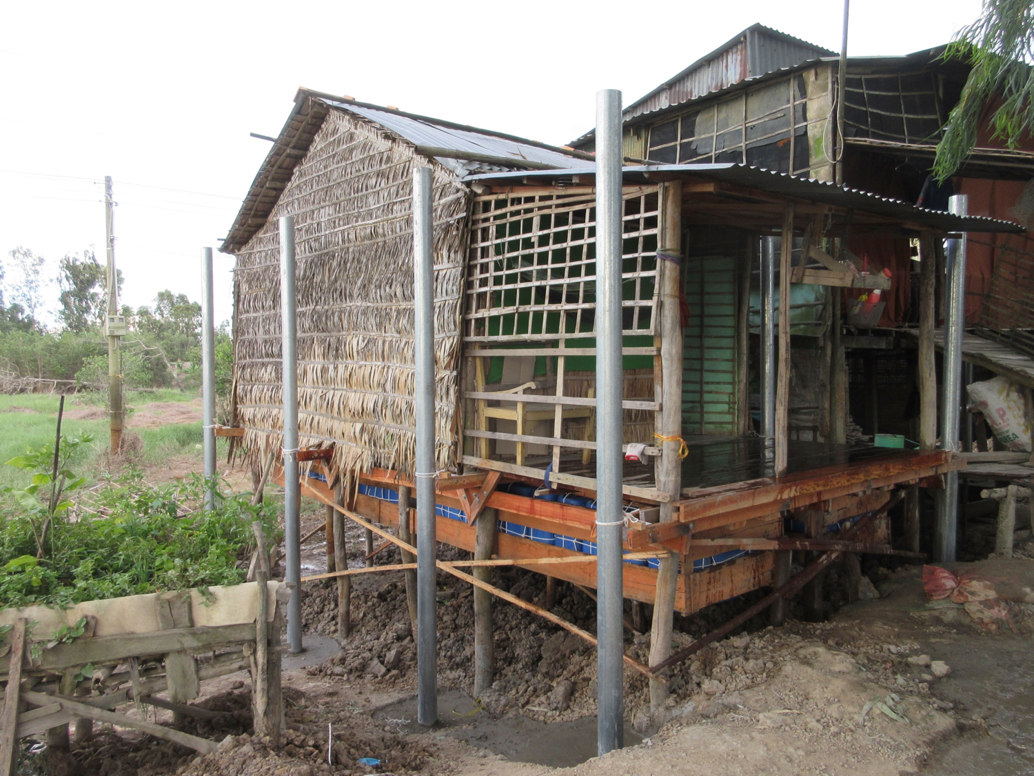  Dung’s House  with amphibious retrofit nearing completion  