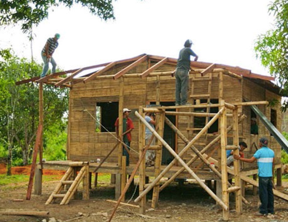  Project would be constructed with bamboo which is a locally available material 