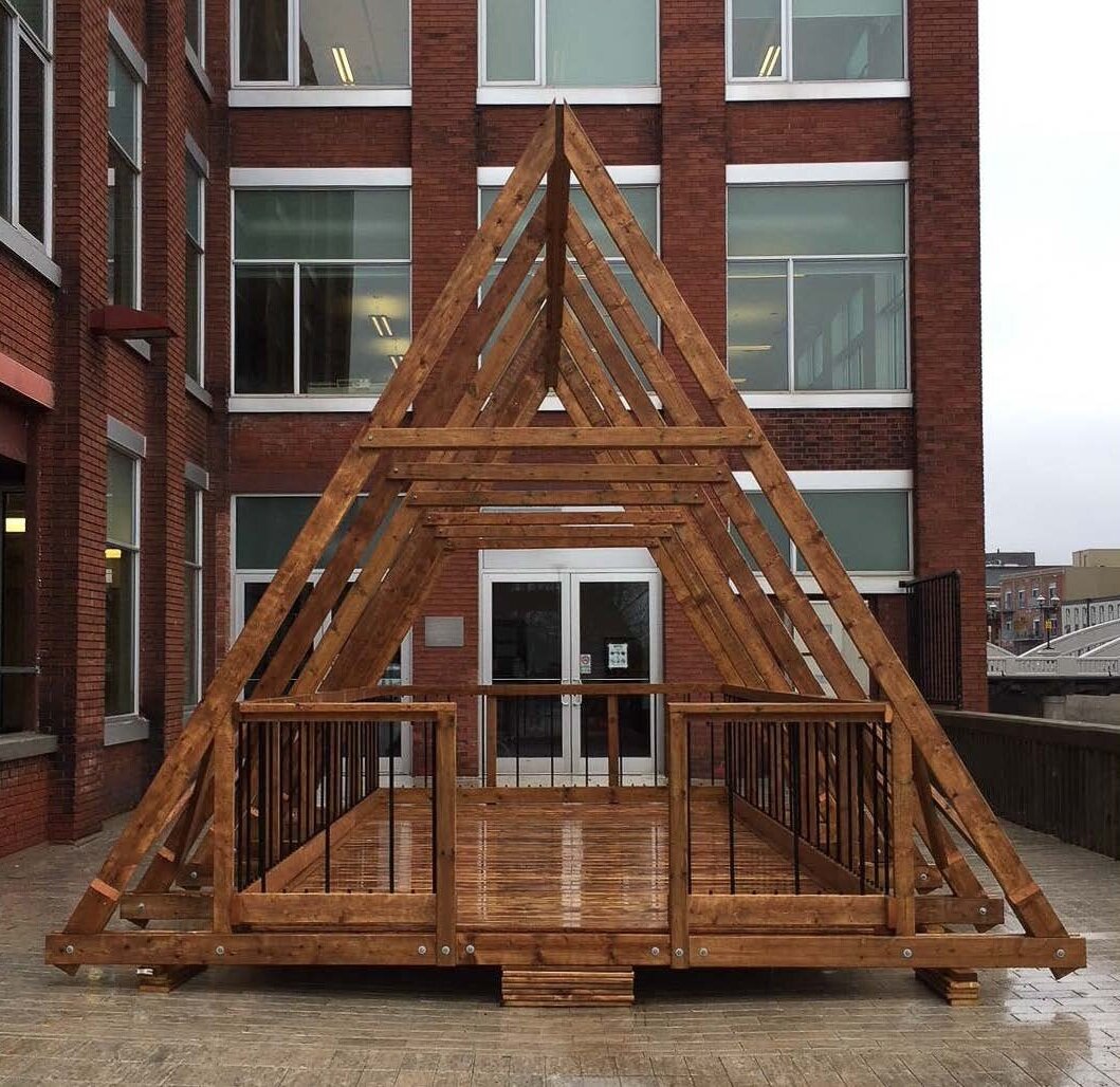  Preliminary Pavilion Build, at the University of Waterloo School of Architecture Campus, Cambridge, ON 