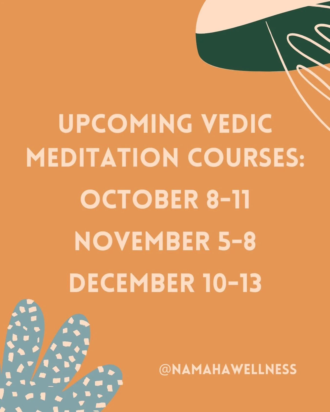 ✨Upcoming Course Dates + Kind Words from Students✨

I teach Intro to Vedic Meditation over four consecutive days, in person at my peaceful mountain A-frame,&nbsp;
@bouldermeditationcenter. 

Each session is about 90 minutes. You&rsquo;ll learn a simp
