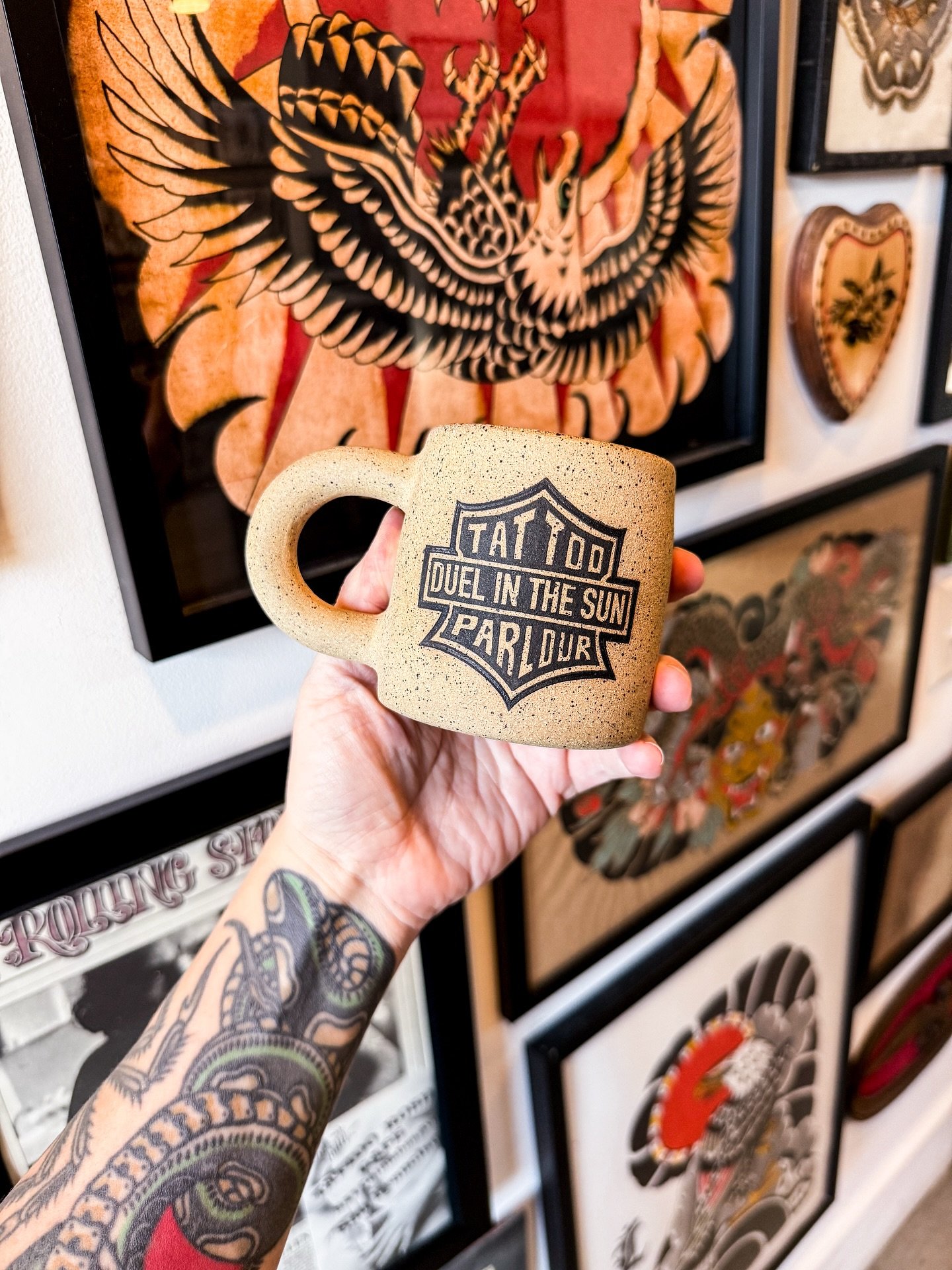 gifting season has officially begun &amp; @lingerfeldtx &amp; i wanted to give 3 lucky people a chance to win something from our hearts. as most of you probably know, i co-own @duelinthesun - a tattoo studio with aj. we recently collaborated on cups 
