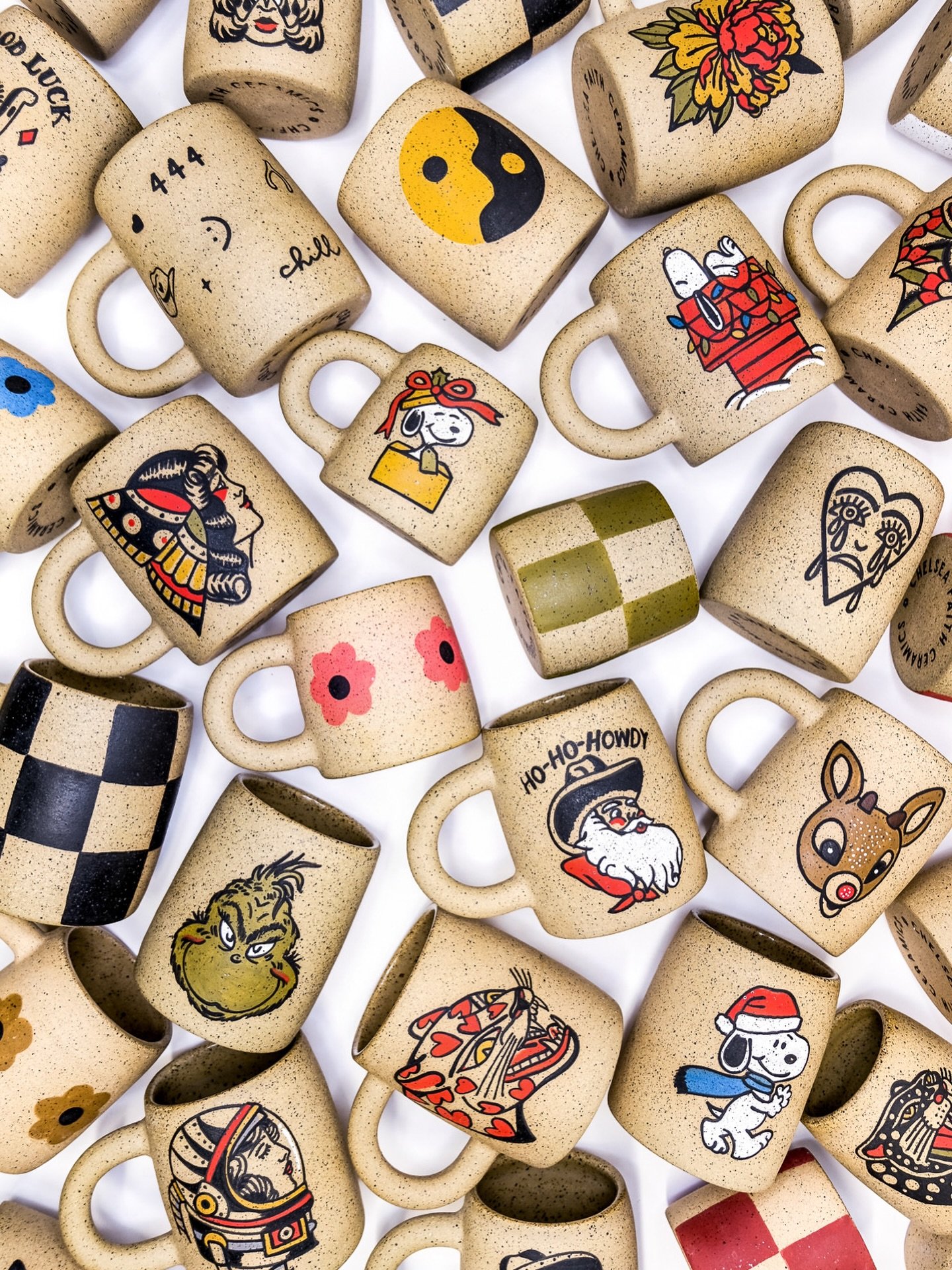 my shop restock is OFFICIALLY HERE. 🌹

all of my regular items have been restocked &amp; there&rsquo;s a few holiday designs in regular cups &amp; mini cups available for you to add to your collection. i added a preorder option for holiday designs, 