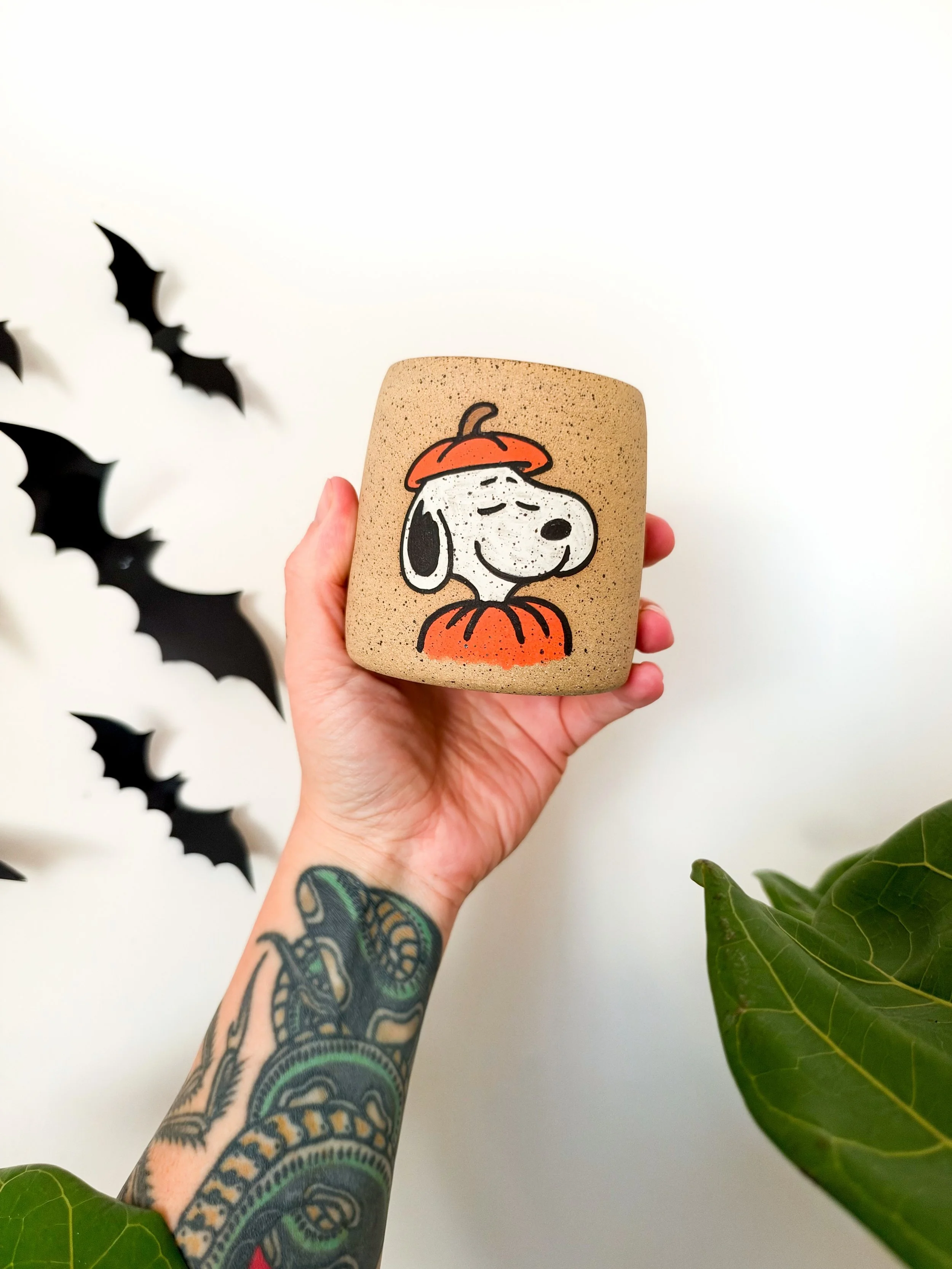 alright yall, my halloween shop update is officially coming this SATURDAY OCTOBER 31st @ 12pm central. 
 
my kiln is finally fixed &amp; good to go (thank god) but i&rsquo;ll be honest, i didn&rsquo;t make many cups for this release. i didn&rsquo;t e