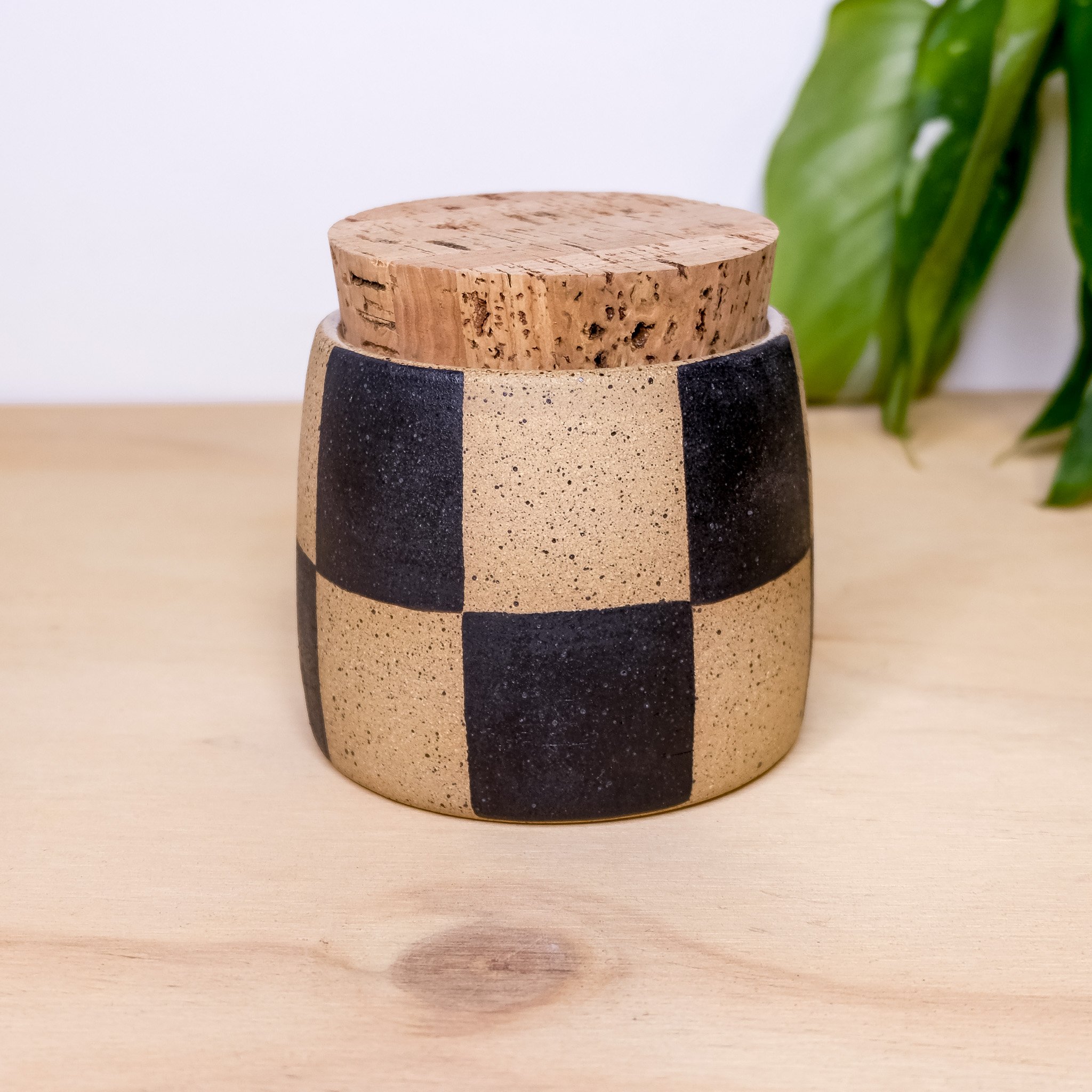 STASH JAR - CHECKERED