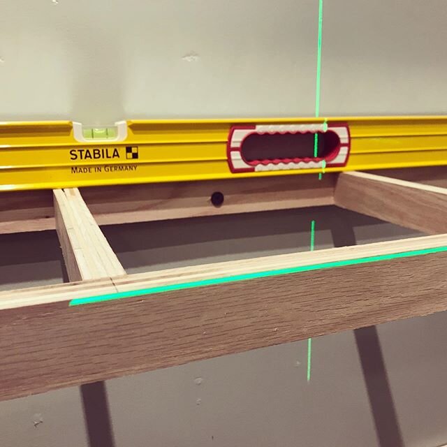 Laser ✅ Level ✅ These shelves are twice as level thanks to @stabila_official if you don&rsquo;t at least have one stabila are you even a craftsman? #keepcraftalive #stabila #beatruepro #toolsofthetrade #toolnut #atlantahomes #atlantawoodworkers #cust