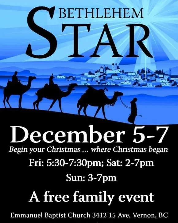 A free family event! All are welcome.

More info at www.emmanuelvernon.ca