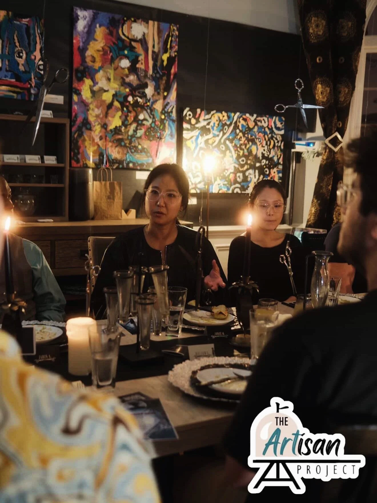Thank you @the_artisan_project_nc for letting me showcase my work for your dinners and talks on expressionism. I wish I could have been there!  If you haven&rsquo;t checked out @the_artisan_project_nc project it&rsquo;s such a cool concept idea and d
