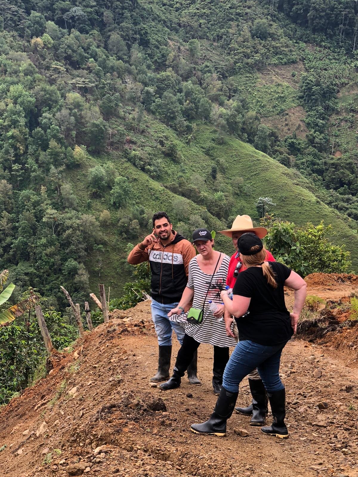 At the coffee farm in Genova, Colombia, February 2021