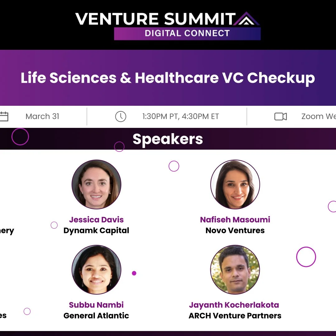 Life Science and Healthcare VC Checkup from the Venture Summit Conference