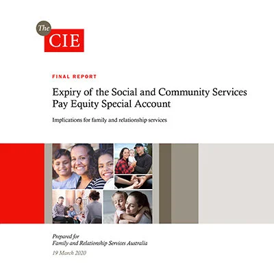 Expiry of the Social and Community Services Pay Equity Special Account