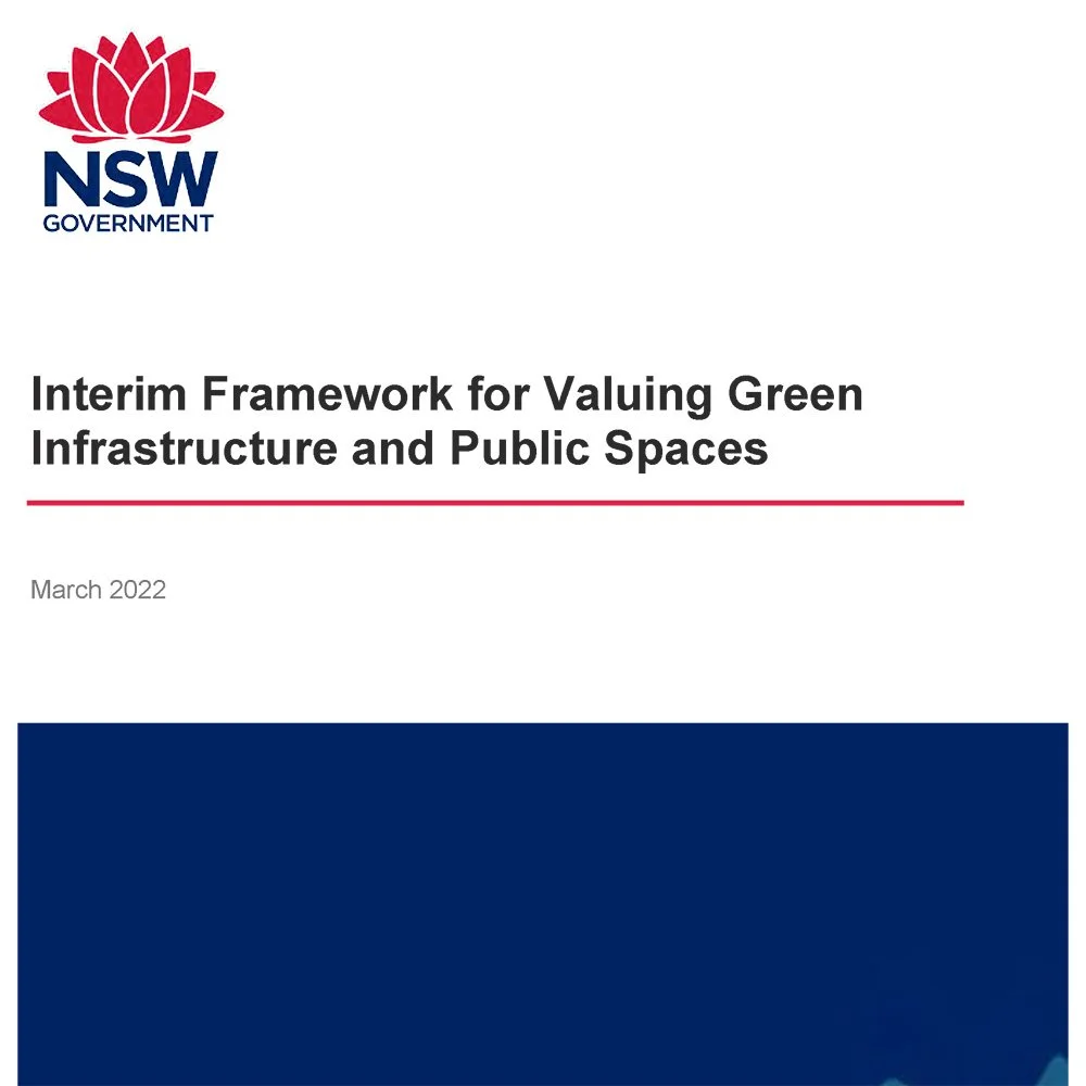 Interim Framework for Valuing Green Infrastructure and Public Spaces