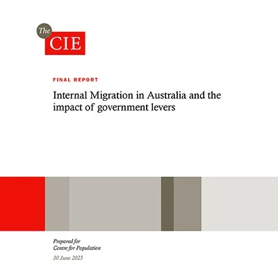 Internal Migration in Australia and the impact of government levers