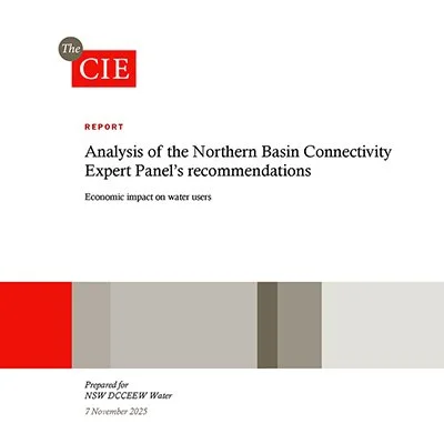 Analysis of the Northern Basin Connectivity Expert Panel’s recommendations 