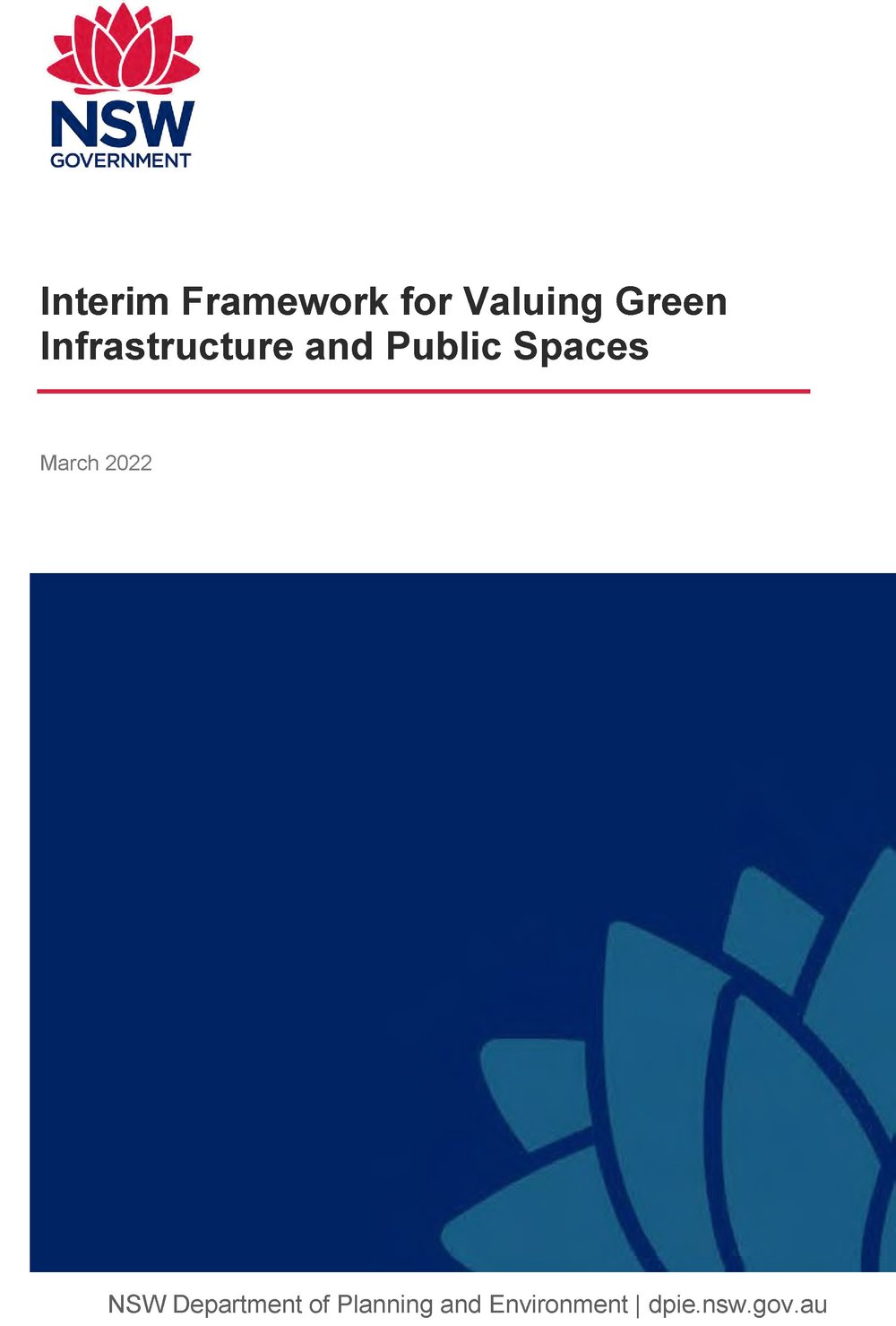 Interim Framework for Valuing Green Infrastructure and Public Spaces ...