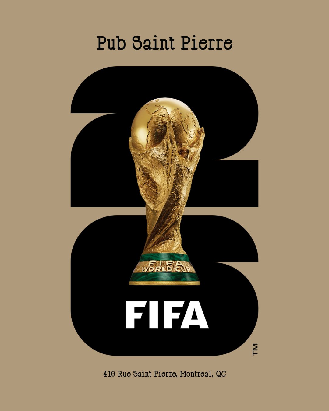 Les plus grands matchs m&eacute;ritent la meilleure ambiance.

On diffuse les quatre derniers matchs de la Coupe du monde de la FIFA avec le son. R&eacute;servez votre table et venez vivre la fin du tournoi avec nous. ⚽🍺

The biggest matches deserve
