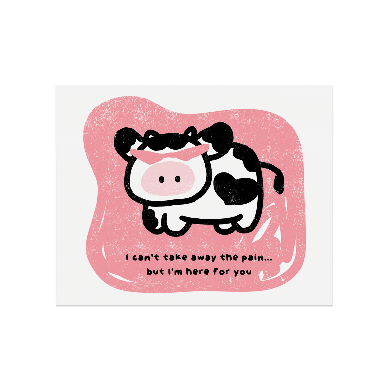 Cow Talk PINK - Print By Iris Running Thunder.png