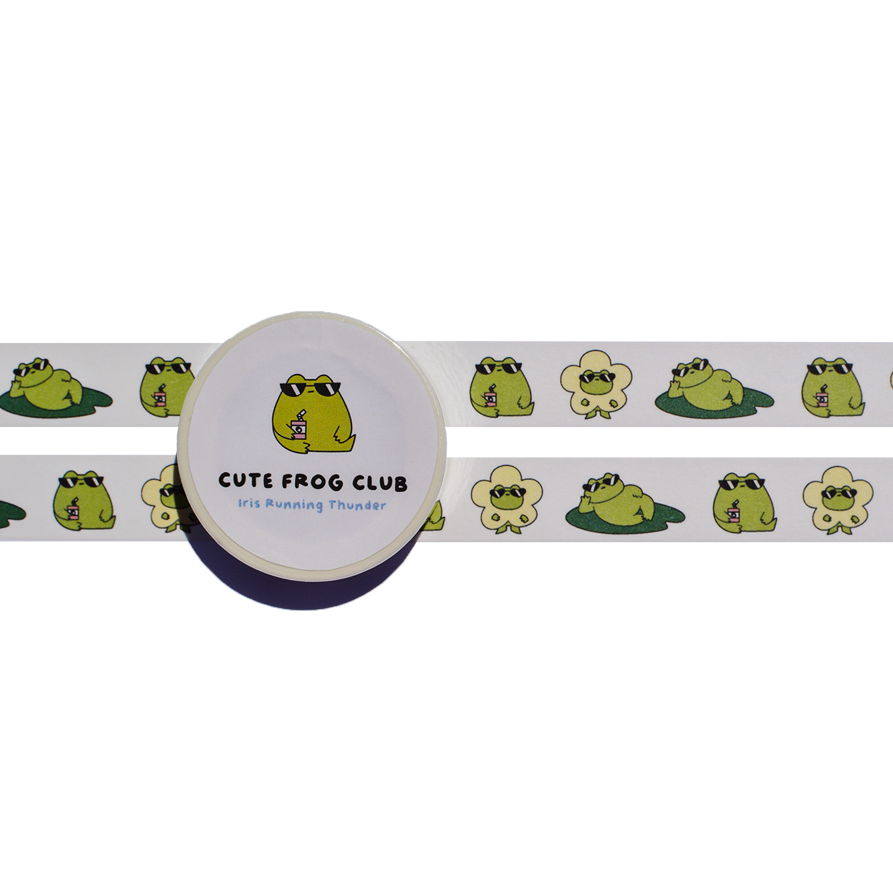 “Cute Frog Club" Washi Tape