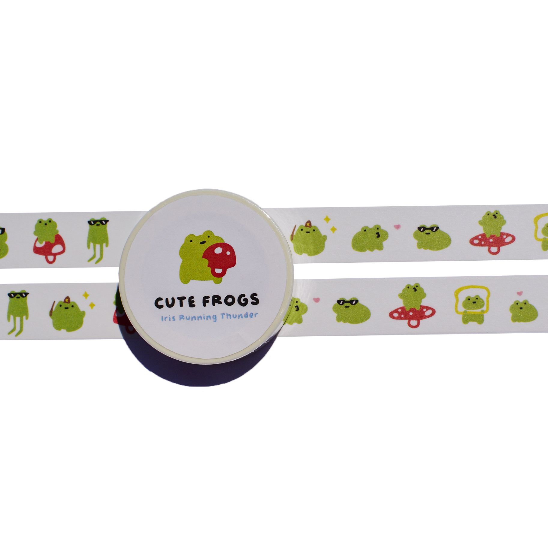 Cute Frog Washi Tape By Iris Running Thunder.png