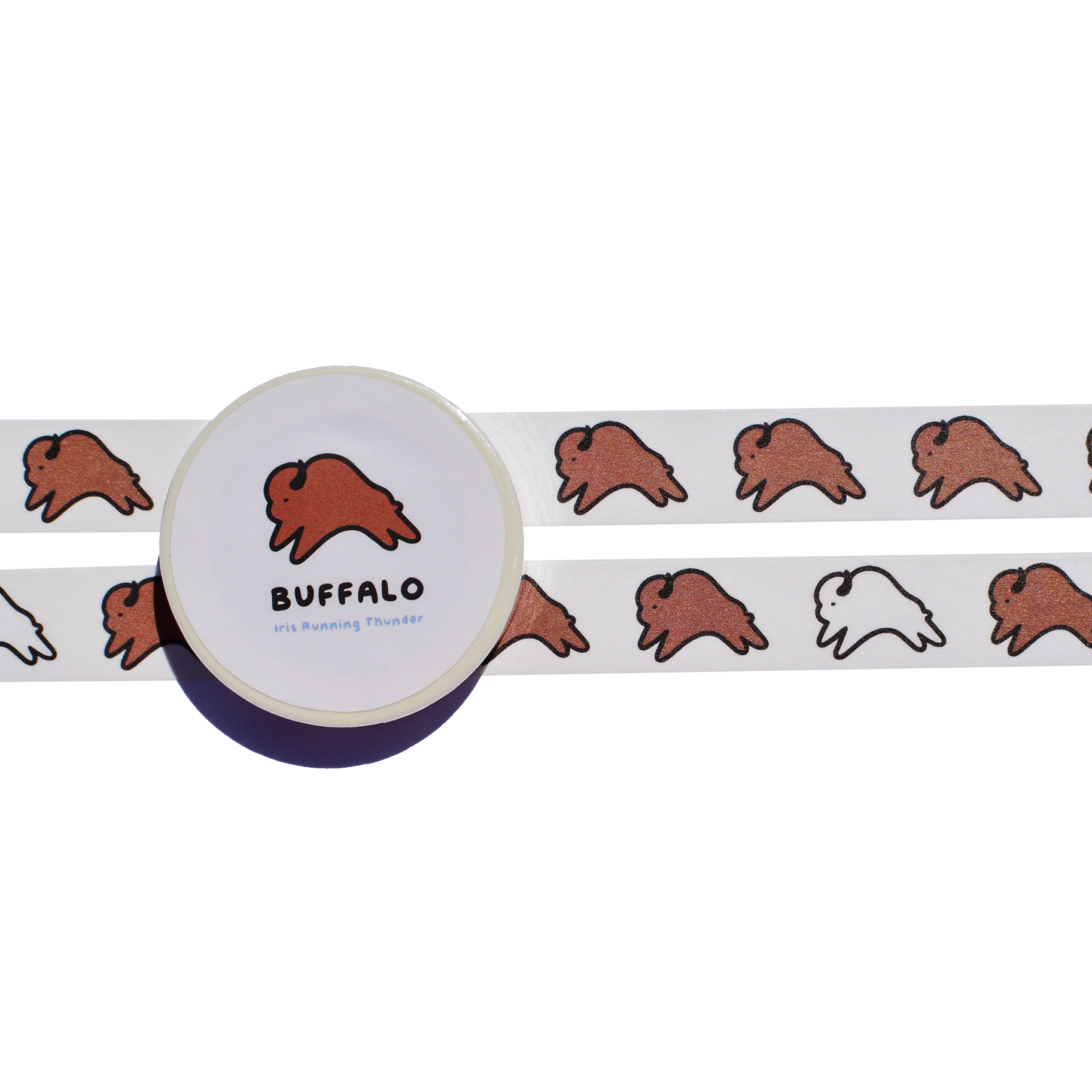Buffalo Washi Tape By Iris Running Thunder.png