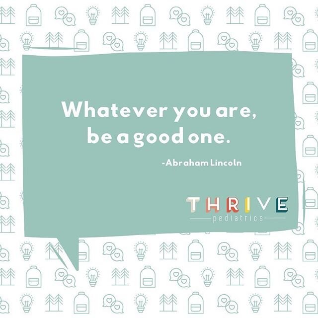 Here&rsquo;s the thing, the world needs you. Yes, YOU! Your abilities, personality and heart are no happy accident....you are here to change lives, set an example and to THRIVE. So whatever you are, be a good one!
-
#physicaltherapy #speechtherapy #o