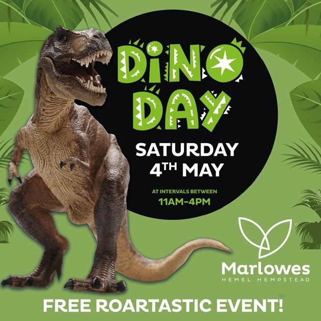 🦖 Join @themarlowes  this Saturday for an exhilarating Dino Day in The Marlowes! 🦖

🐾 To celebrate the grand opening of the new B&amp;M store, they've invited their prehistoric pals to join them for an unforgettable day of fun! 🌟

Meet T-rex and 