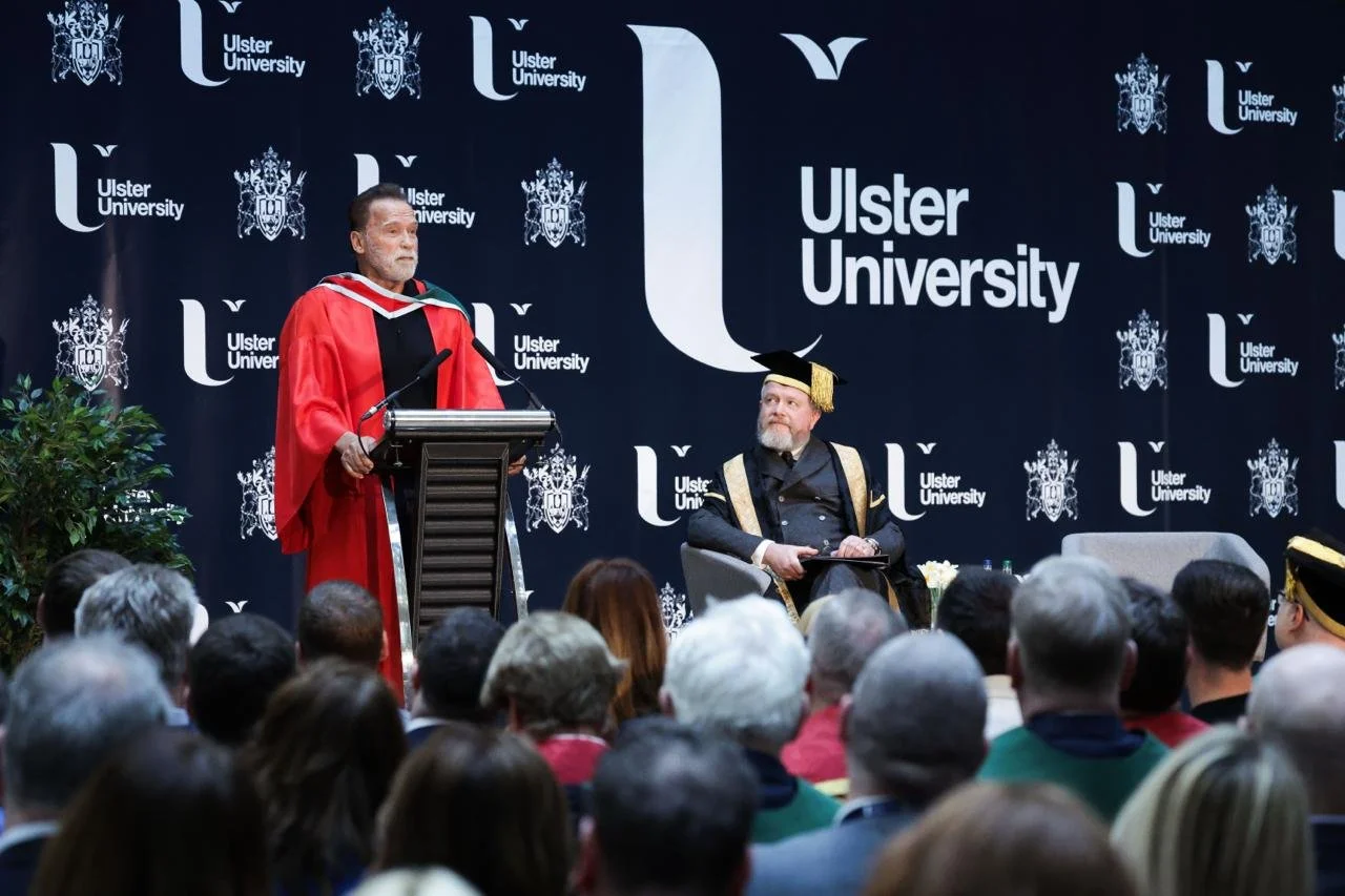 Arnold Schwarzenegger Honorary Graduation - Ulster University Belfast