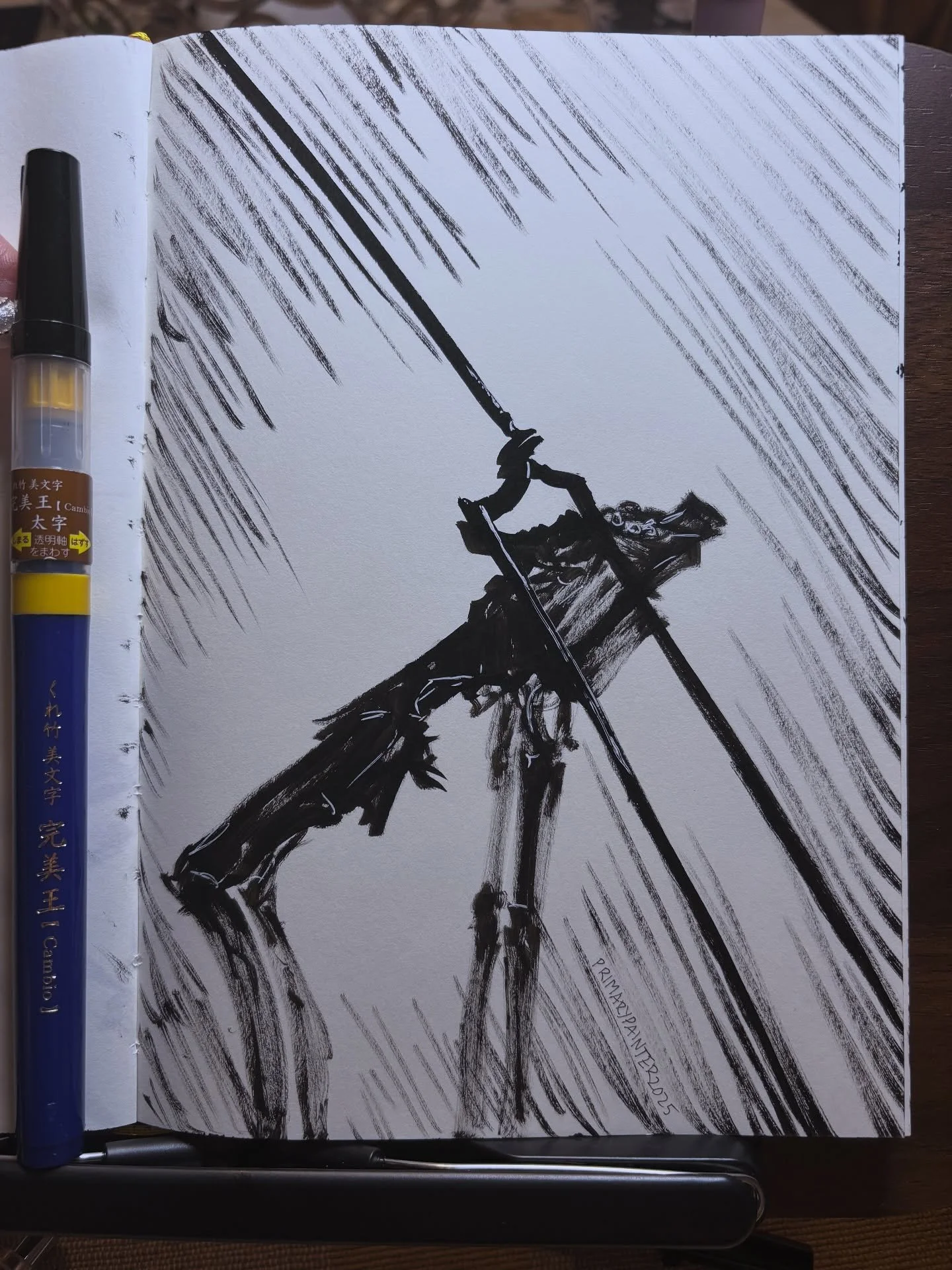 @inktober Day 6: Pierce

It was unfair when Asuka was pierced by the Lance once &mdash; as seen in this piece above &mdash; and it was just cruel when it happened by 8-9 more times by the mass units after *insert Shinji scream here*

After so many de