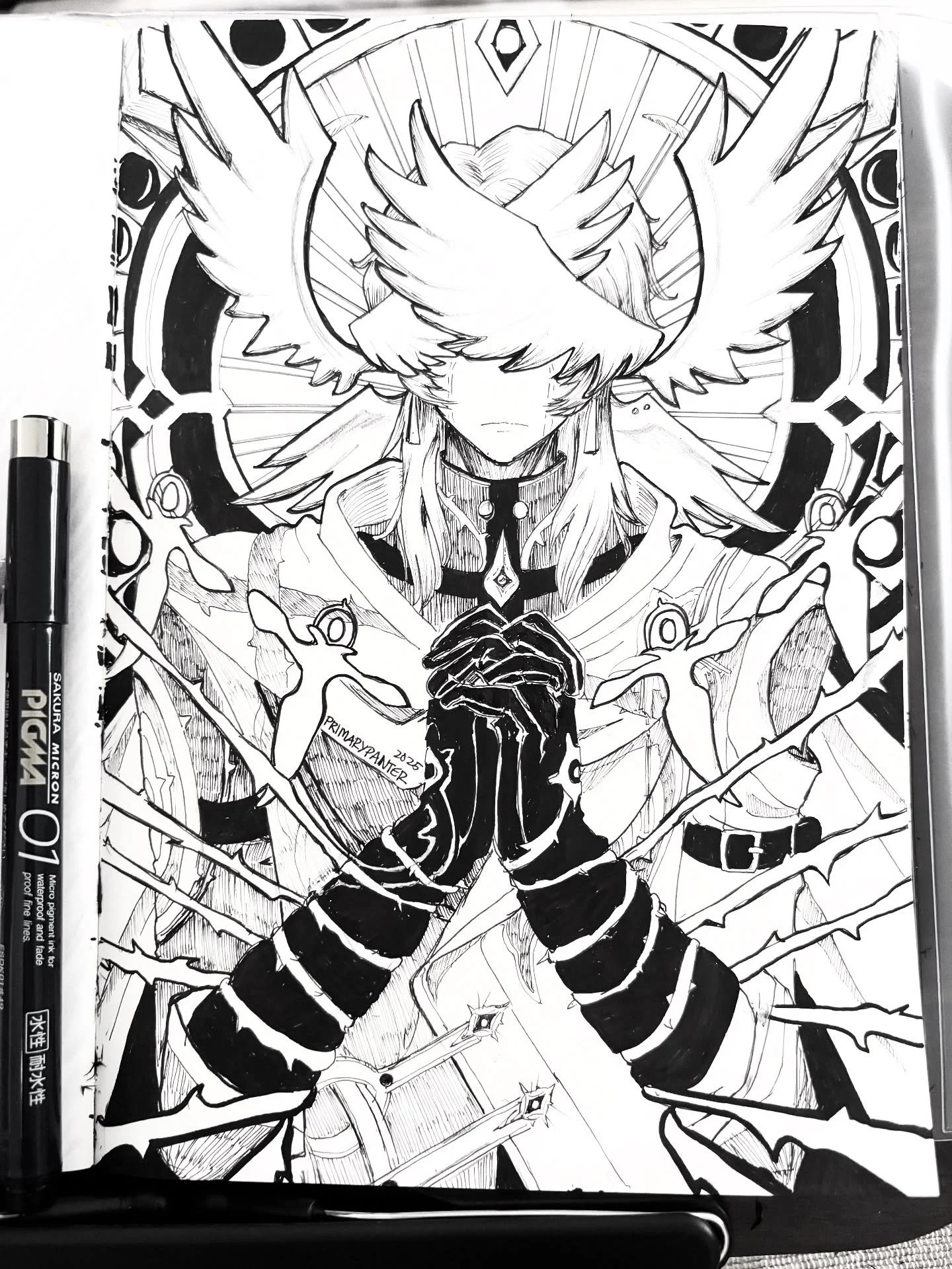 #Inktober Day 7: Angel | HSR Sunday

I&rsquo;ve been waiting for this day to draw this one! Today&rsquo;s ikemen is Sunday from yet another video game I love. I love everything about his design: heavenly, golden, literally angelic, with some biblical