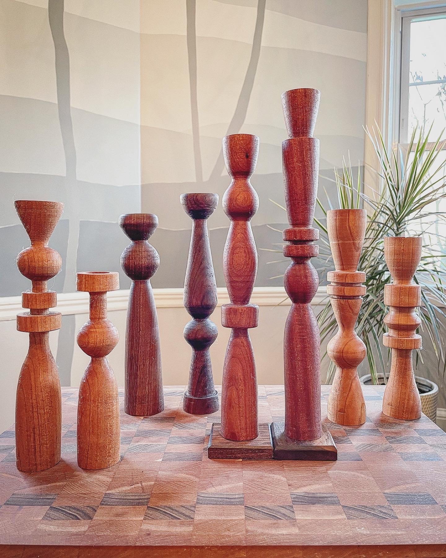 Wooden Candlesticks