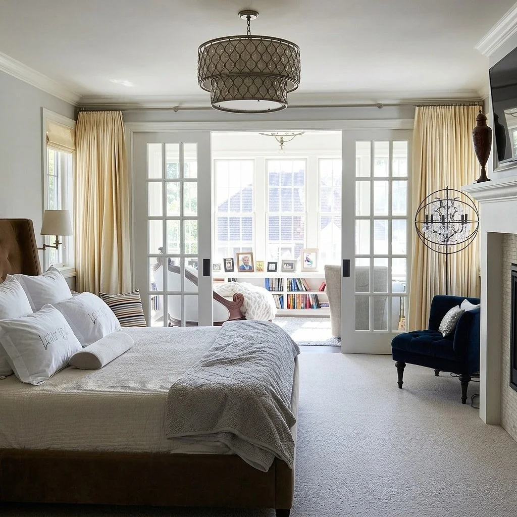 Your bedroom should feel like a reset button, not just another room. 🤍

This space was designed with that in mind, soft natural light pouring through french doors and a layout that creates a quiet separation from the rest of the home. 🏡 It&rsquo;s 