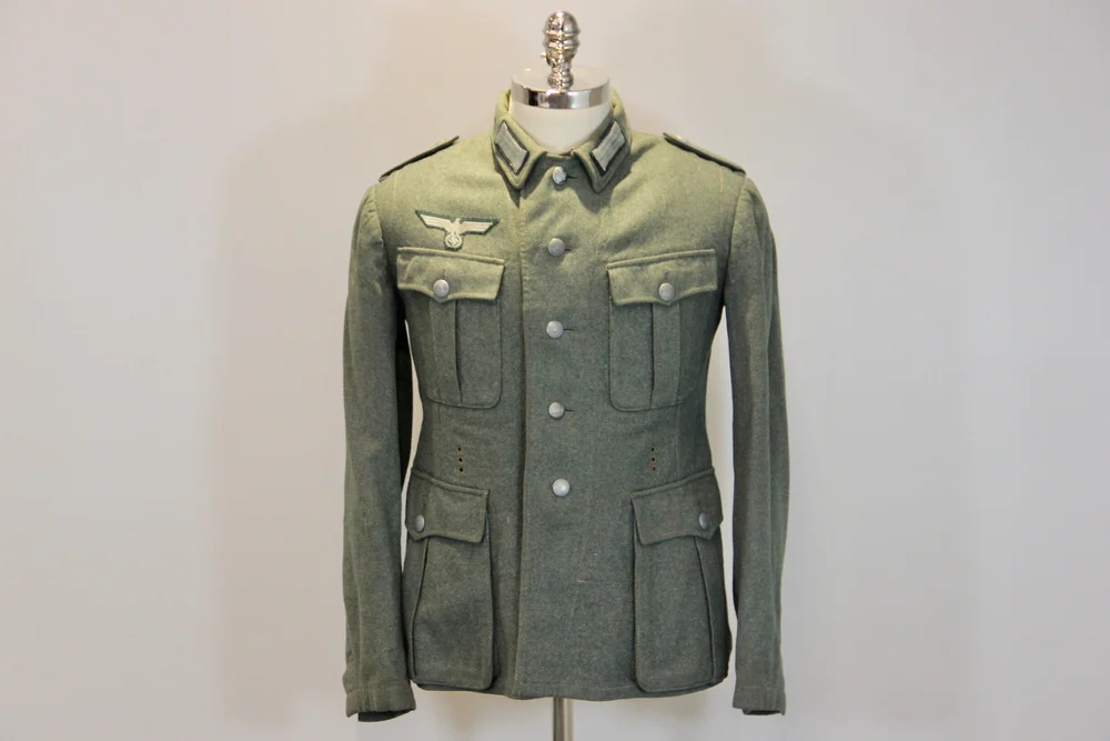 Original German WWII M40 Heer Engineer Piped Tunic — BSR Militaria