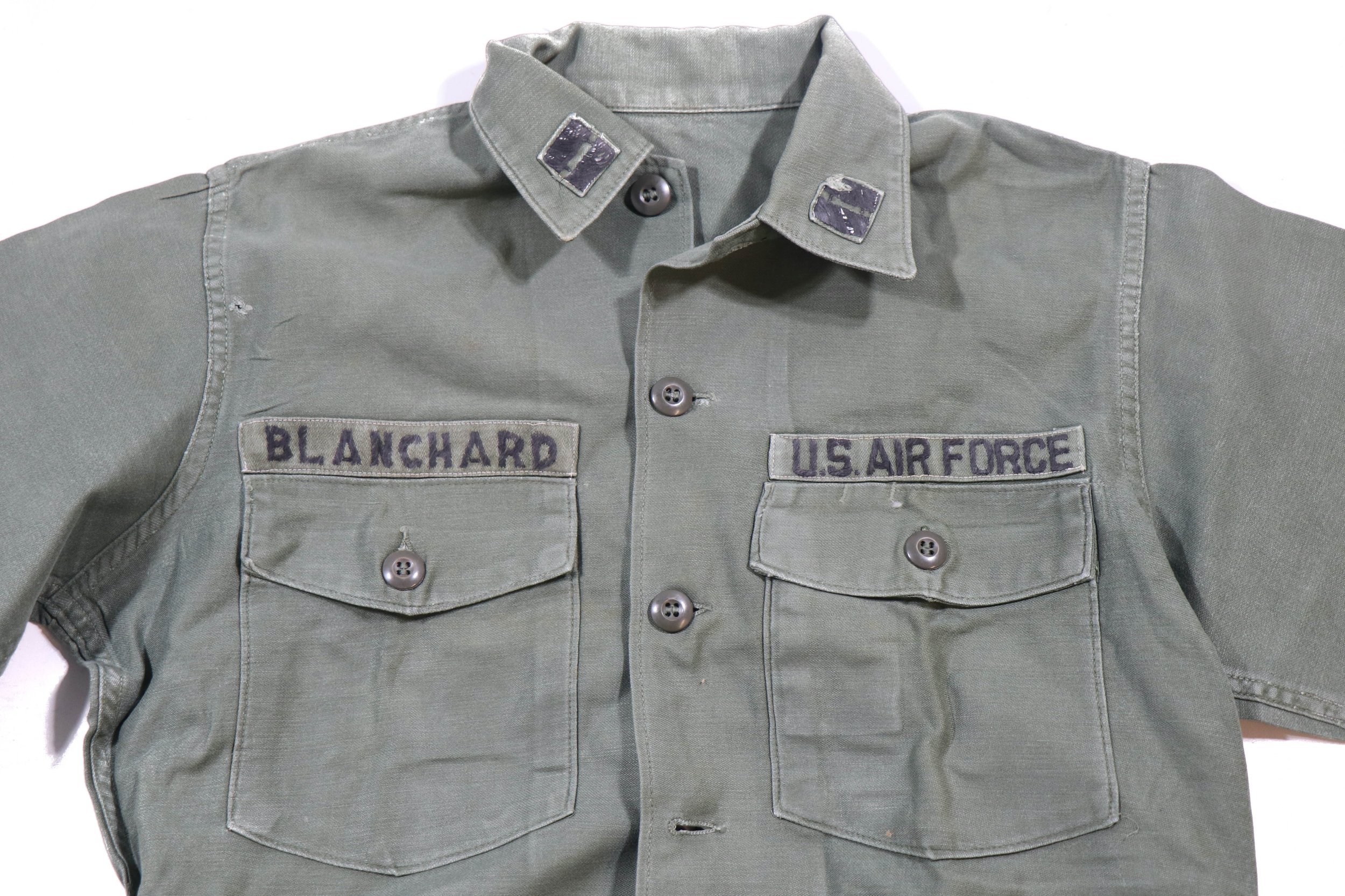 US Vietnam Era Air Force Sateen OG107 Shirt — BSR Militaria