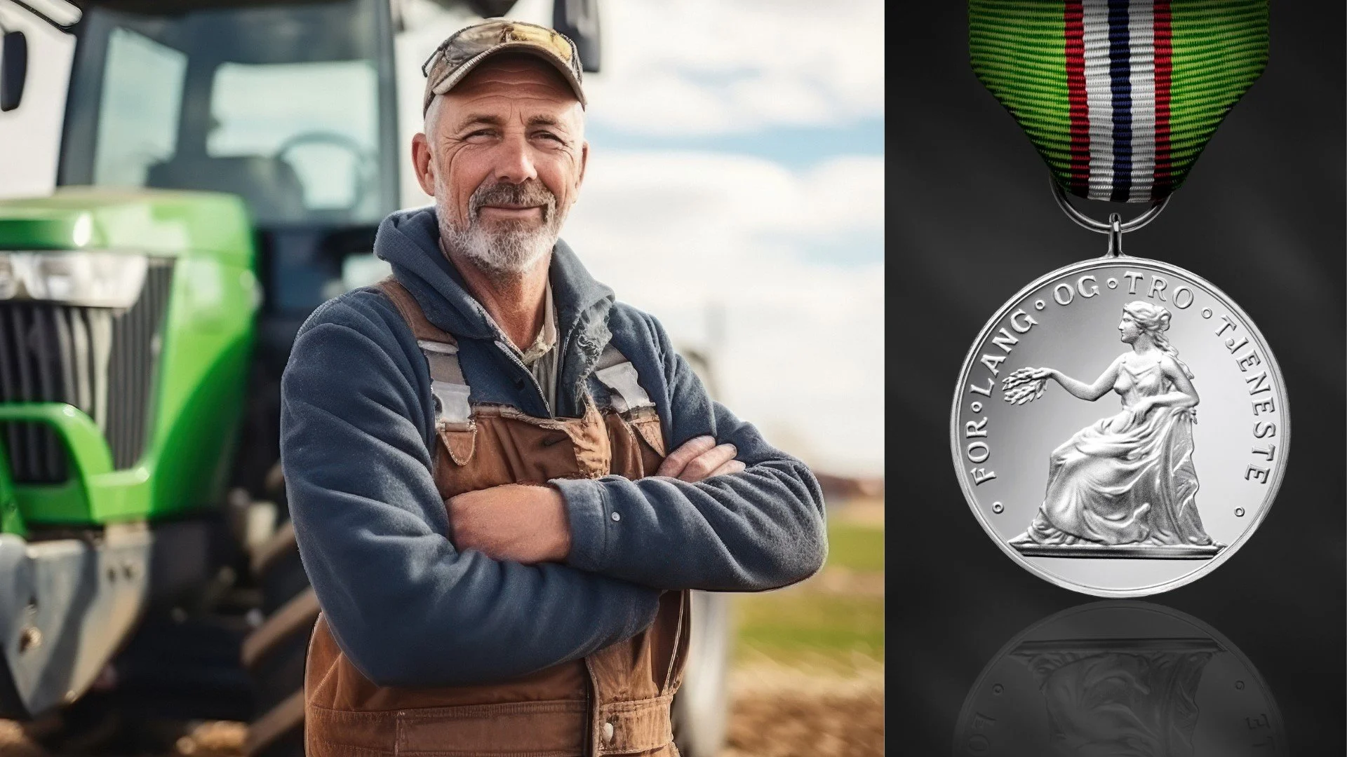 Klart bønder kan få Medaljen for lang og tro tjeneste!
