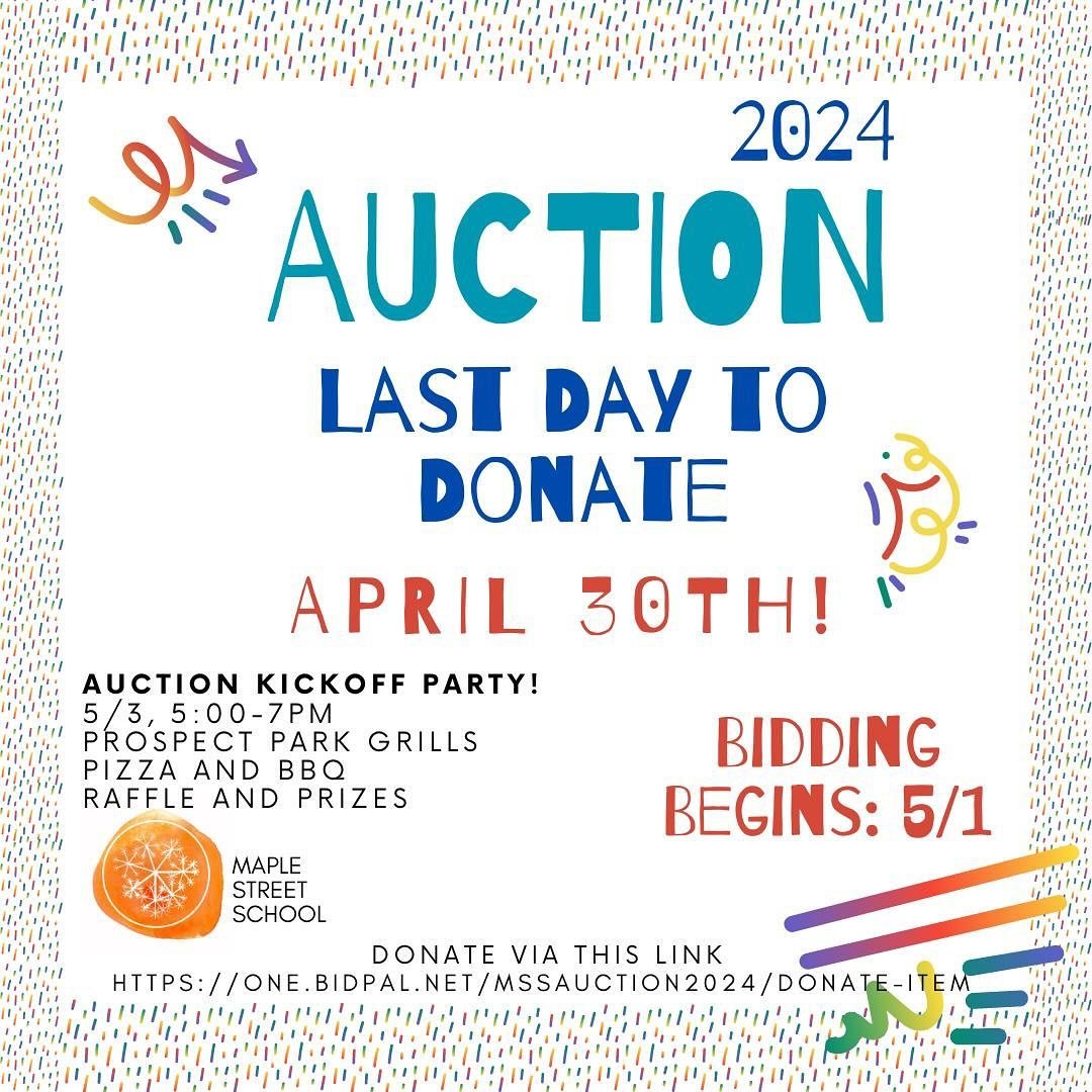 ‼️Donations for our 2024 Auction are open for FIVE more days!! ‼️

SWIPE ➡️➡️ for a SNEAK PEAK of some donations for this years auction!

Please donate using the link in our bio by April 30th! 

Donations can be an item, goods, services, experiences,