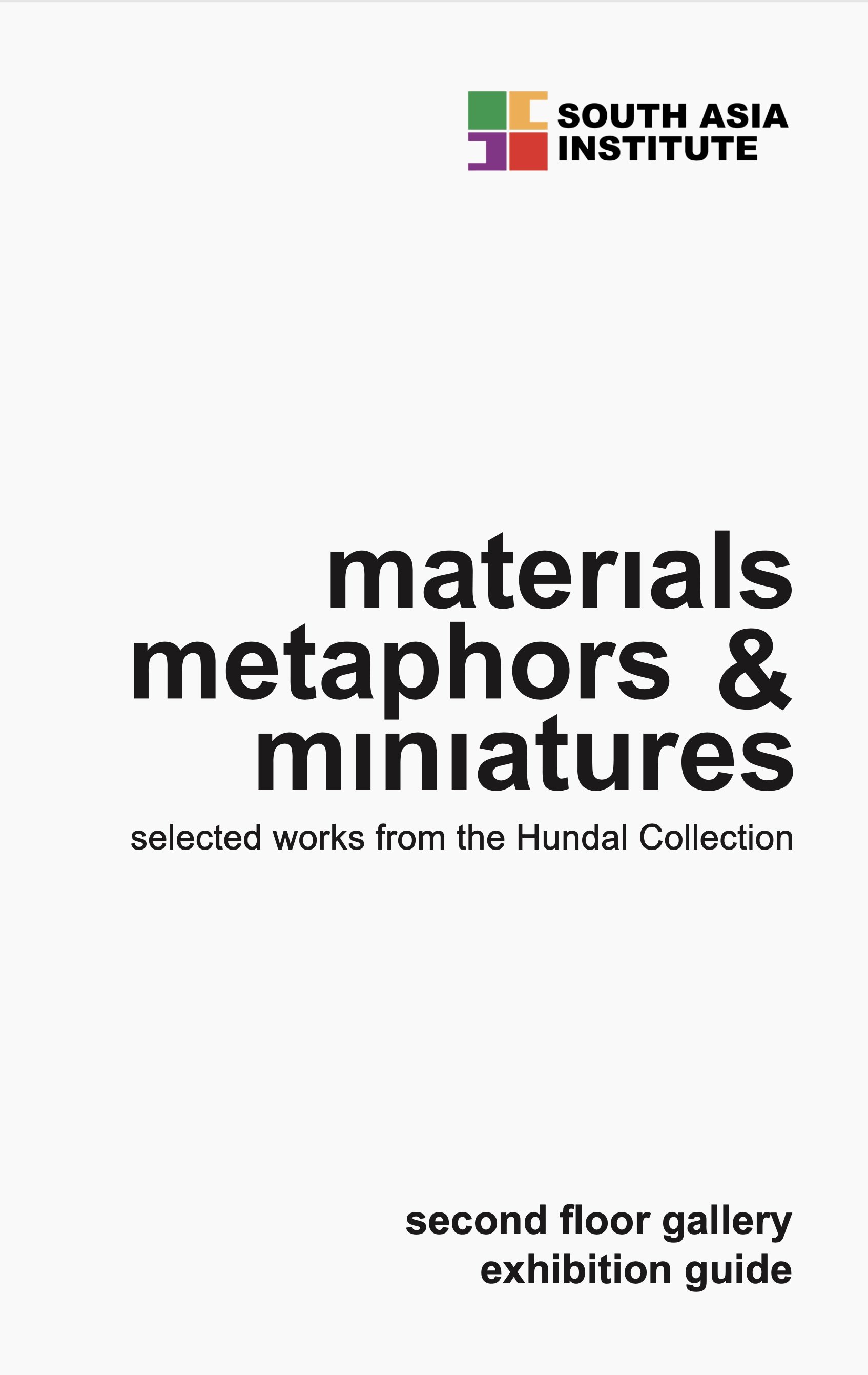 MATERIALS, METAPHORS &amp; MINIATURES