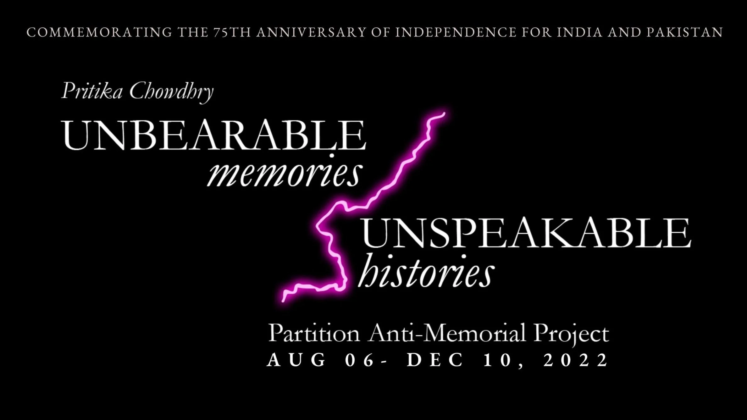 Unbearable Memories, Unspeakable Histories