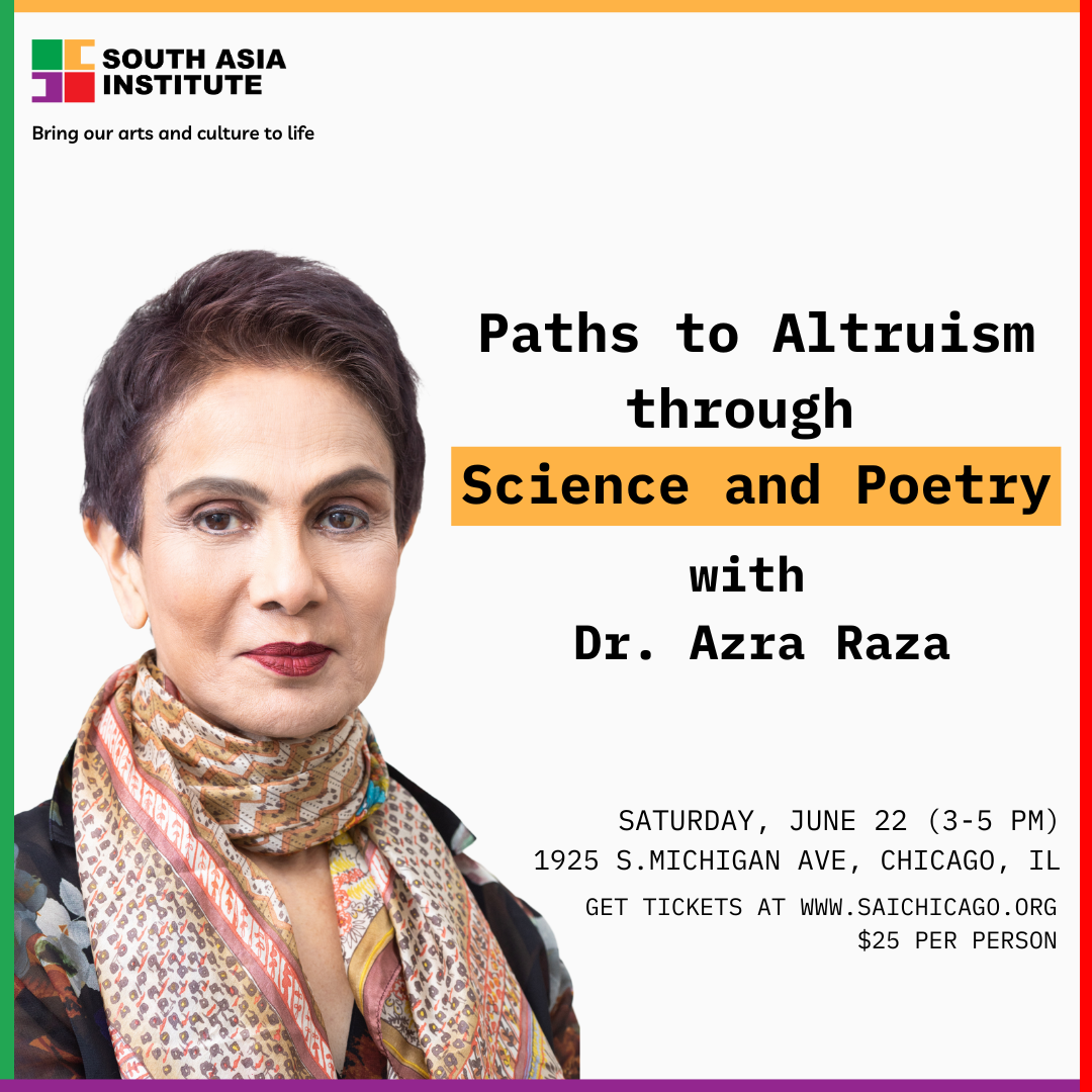 Scr Azra Dr Azra Raza presents Paths to Altruism through Science and Poetry ...