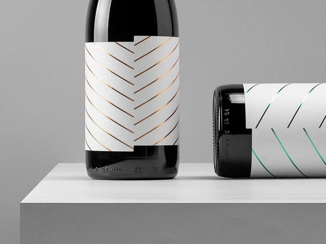 L'Om wine a simplistic example of packaging design inspired by nature