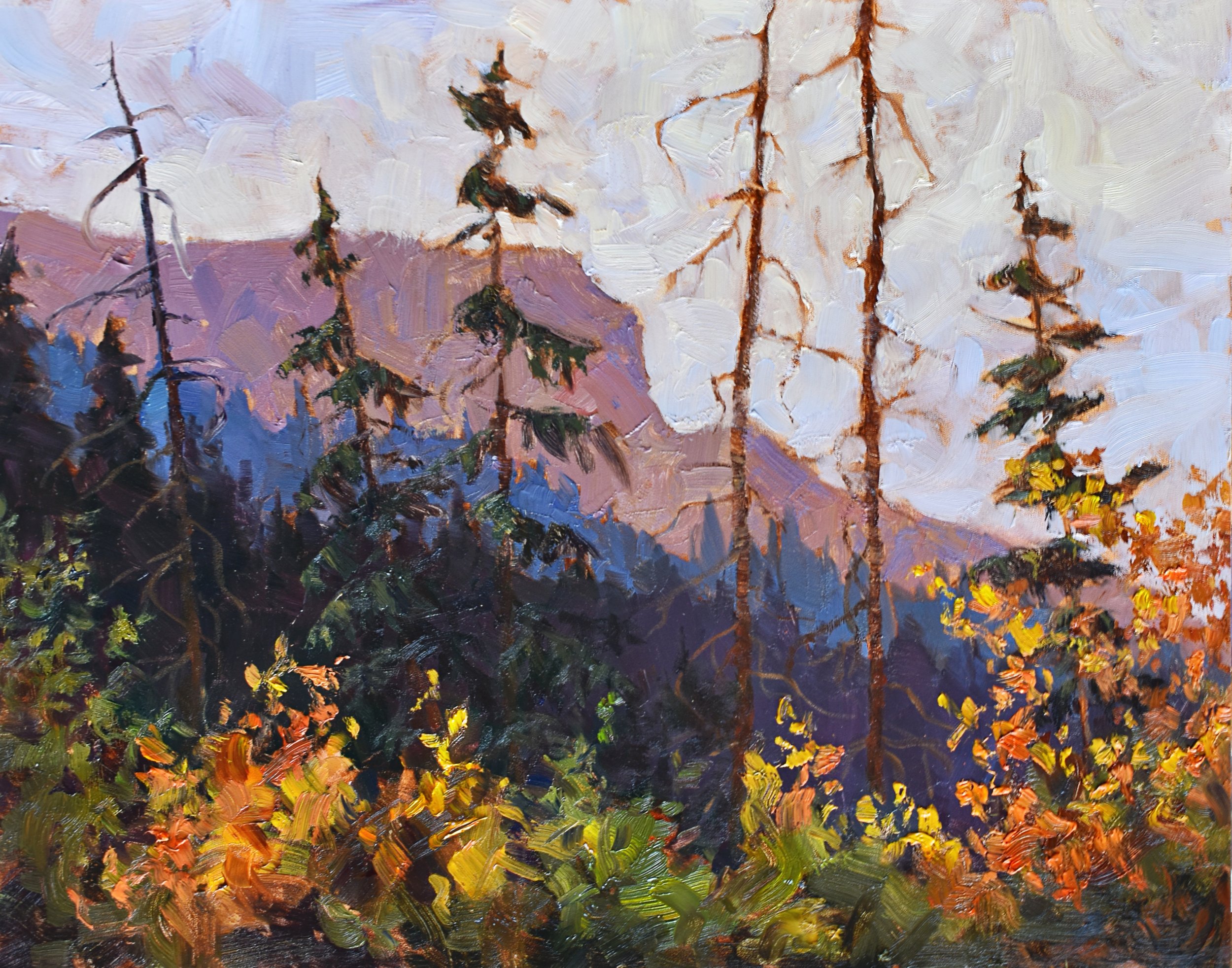  Season’s Turn, Jasper  – 11” x 14” – Oil on Panel – Available 